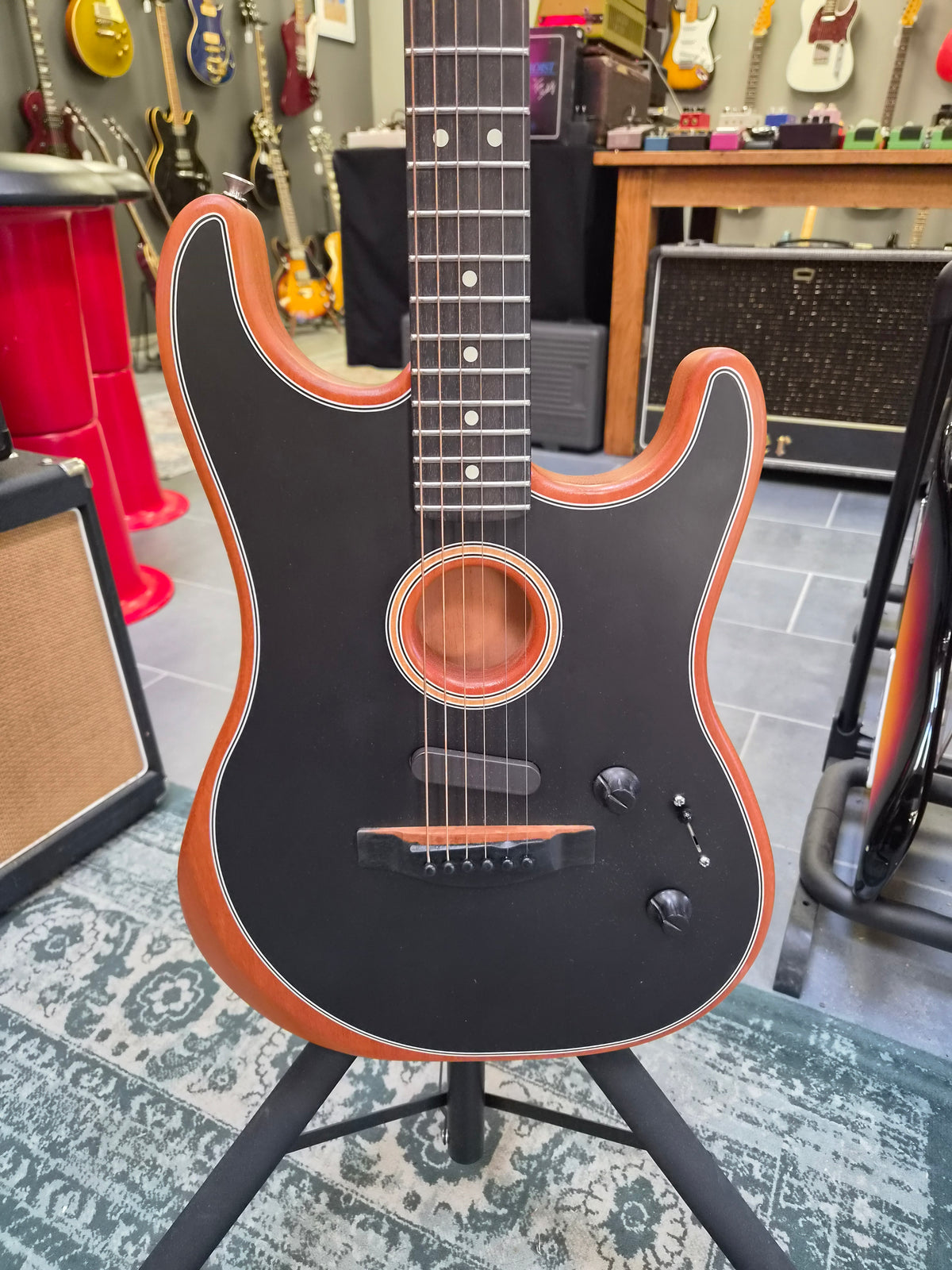 Fender American Acoustasonic Strat Black