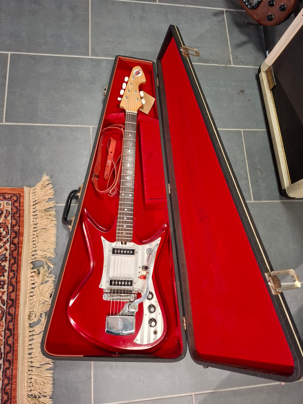 Teisco Del Rey KRL ET230 The Sharkfin 1960s Made in Japan w/ OHSC