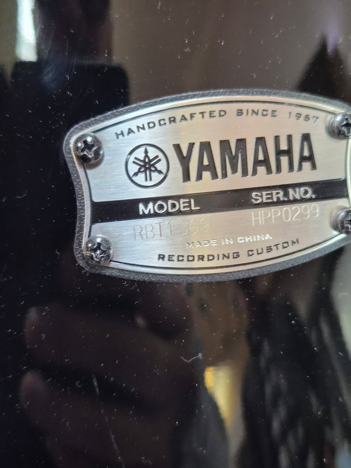 Yamaha Recording Custom 2020 Piano Black 24x14", 16x15" & 13x9"