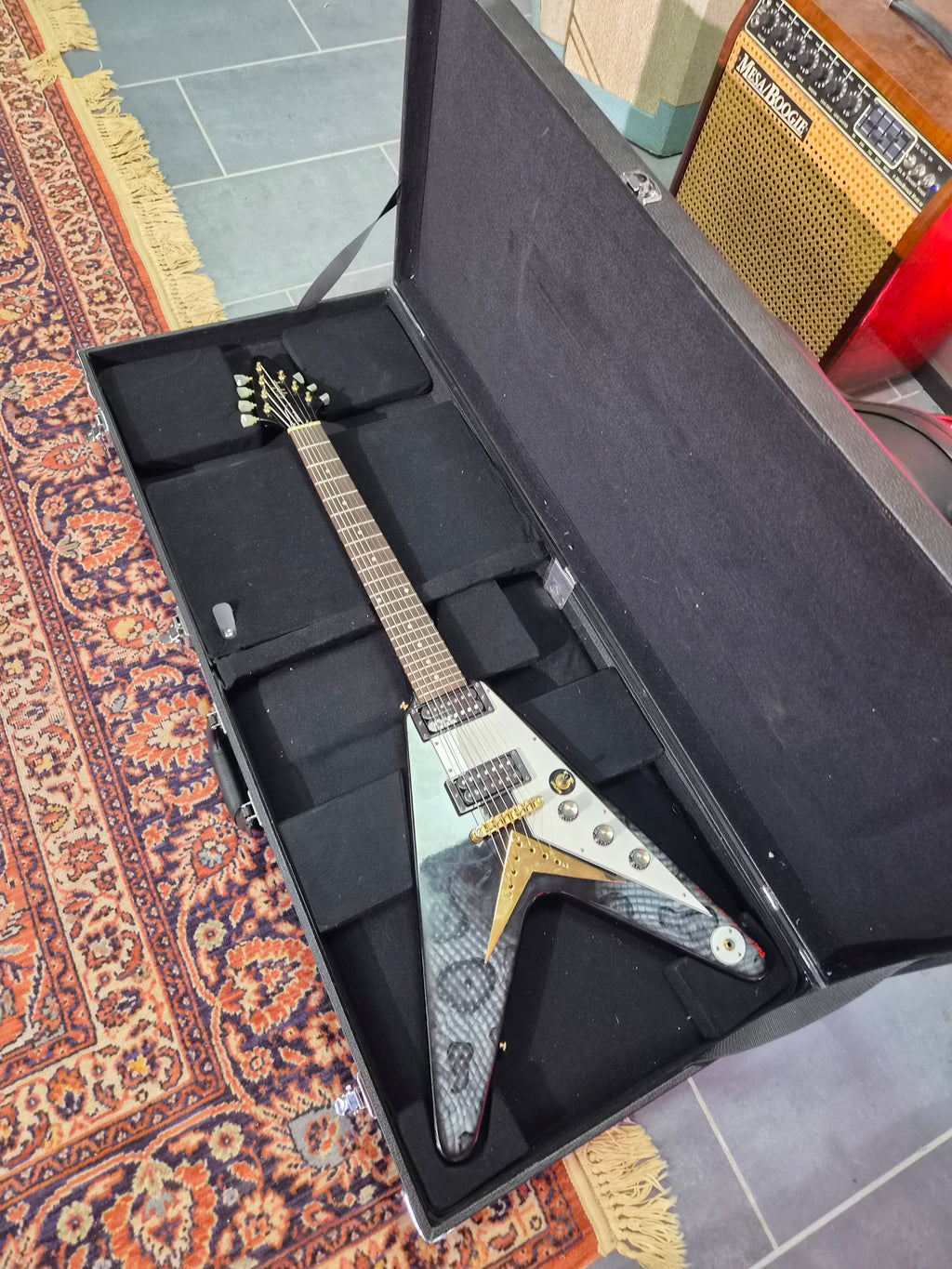Epiphone 58 Korina Flying V 7 String