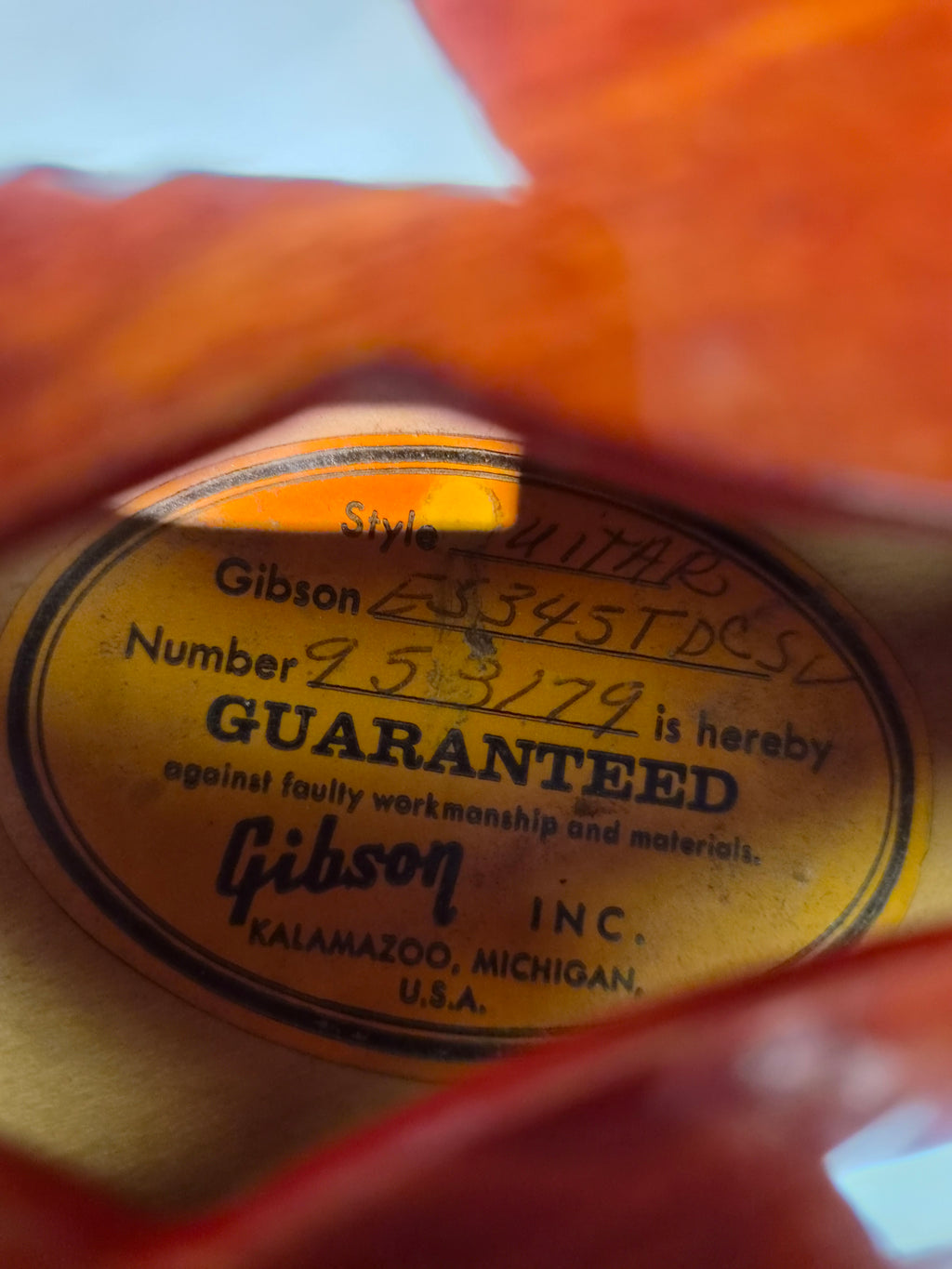 Gibson ES-345TDCSV 1970