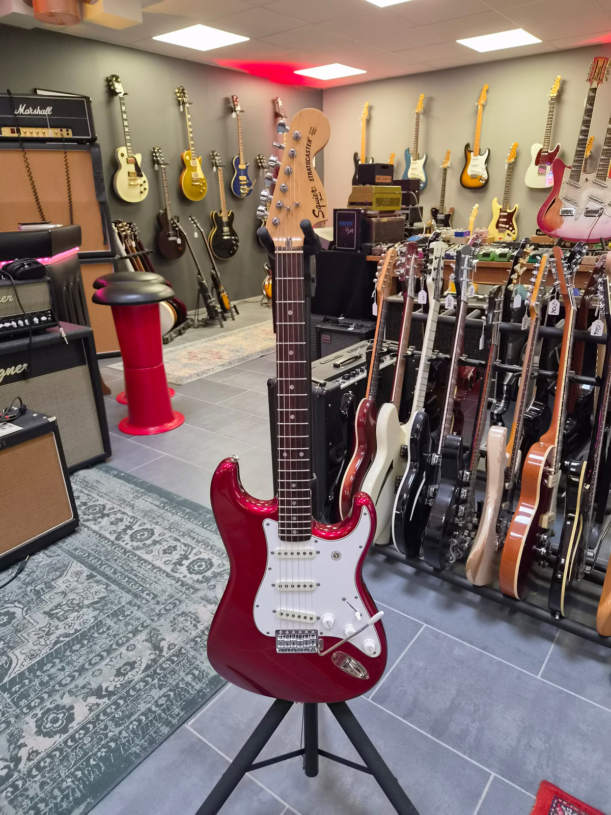 Squier JV-series CST-55 Candy Apple Red 1983