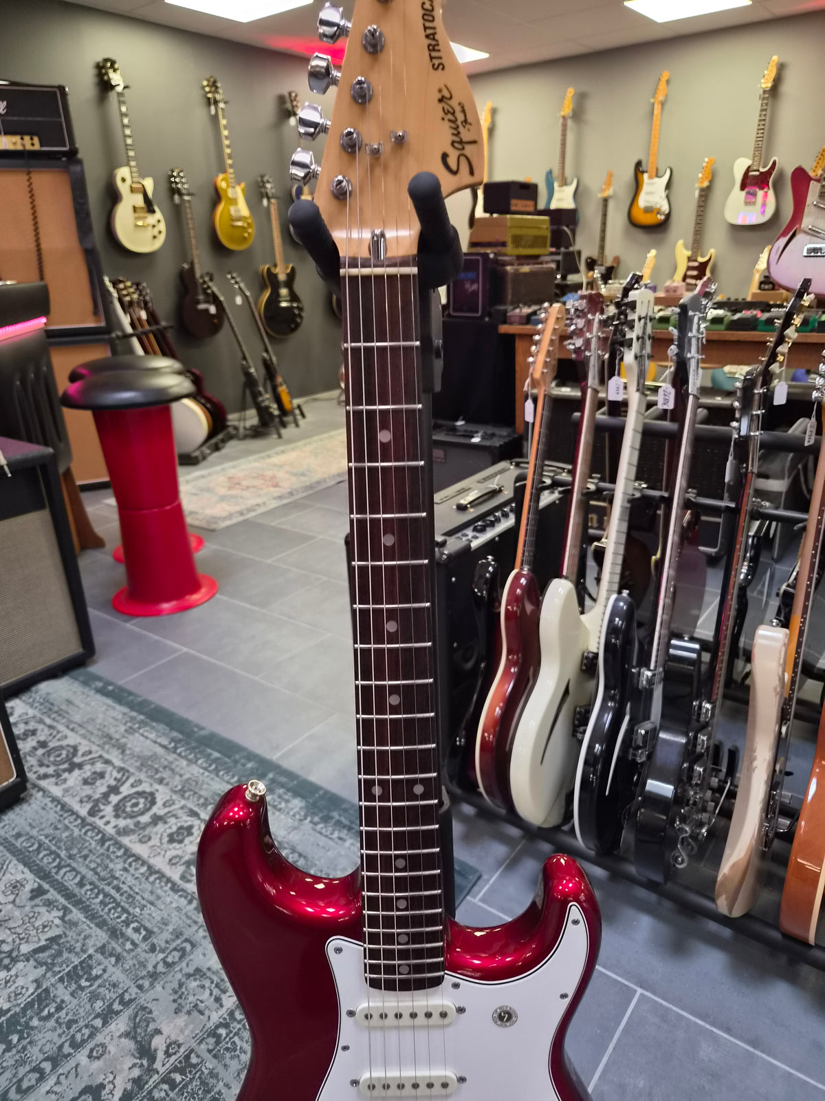 Squier JV-series CST-55 Candy Apple Red 1983