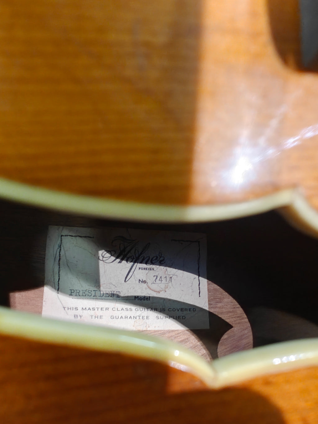 Hofner President Archtop 1960s