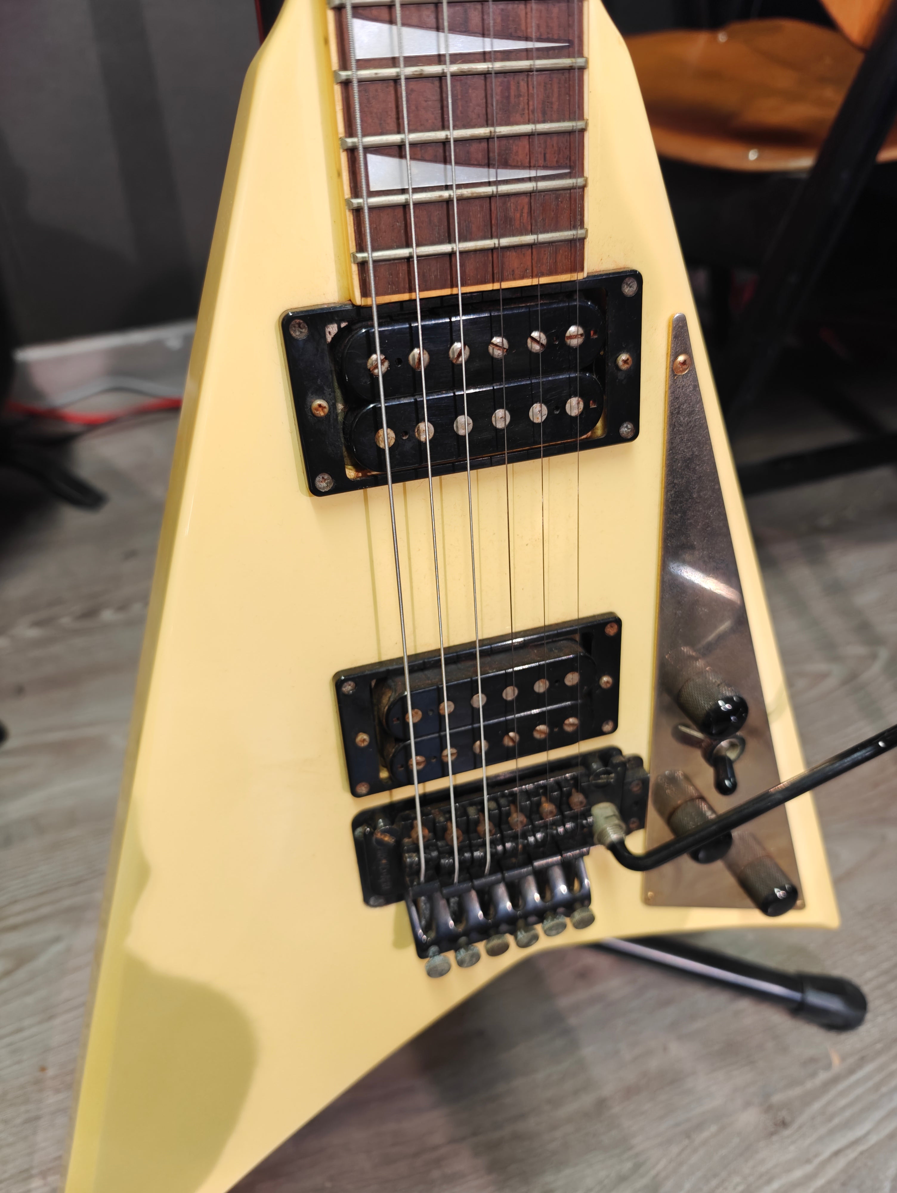 Fernandes JS-100 RR Randy Rhoads Pearl White 1980s – Tonefest