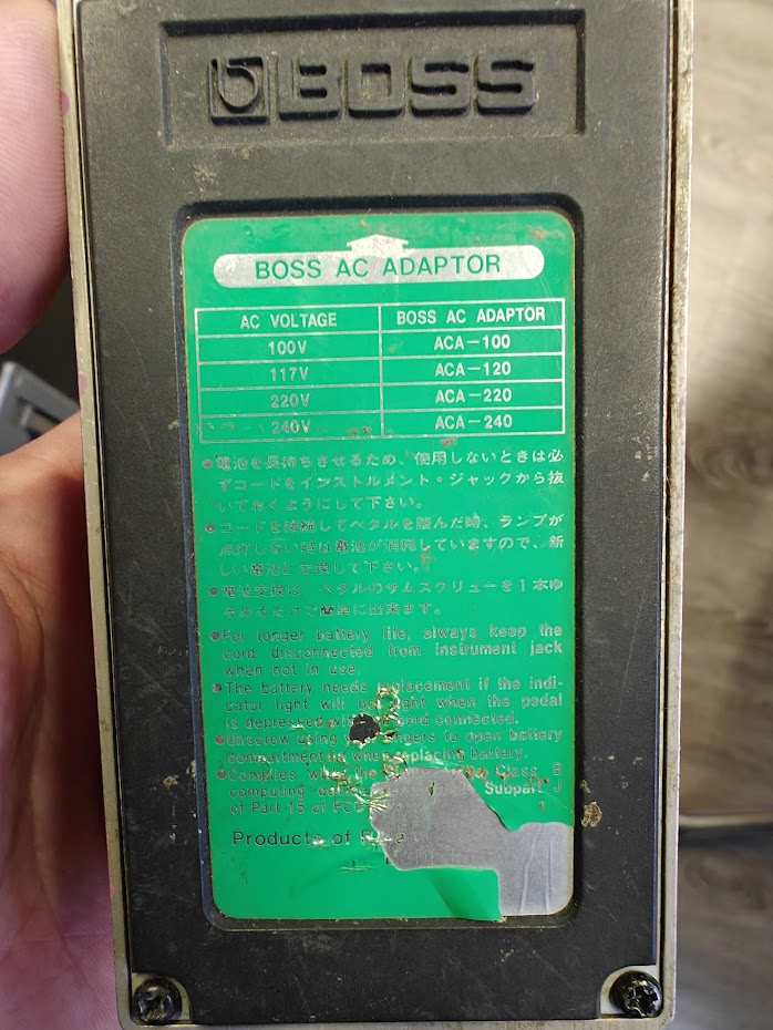 Boss Hi Band Flanger HF-2 80s Made in Japan