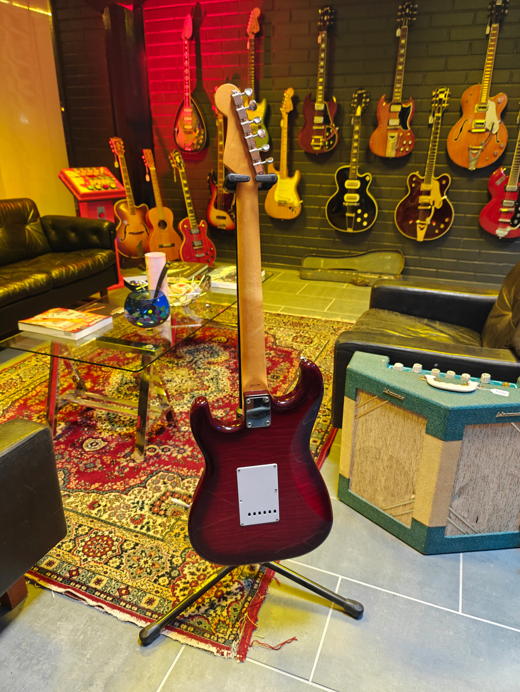 Fender Stratocaster ST-62DGF Foto Flame Wine Red 1995