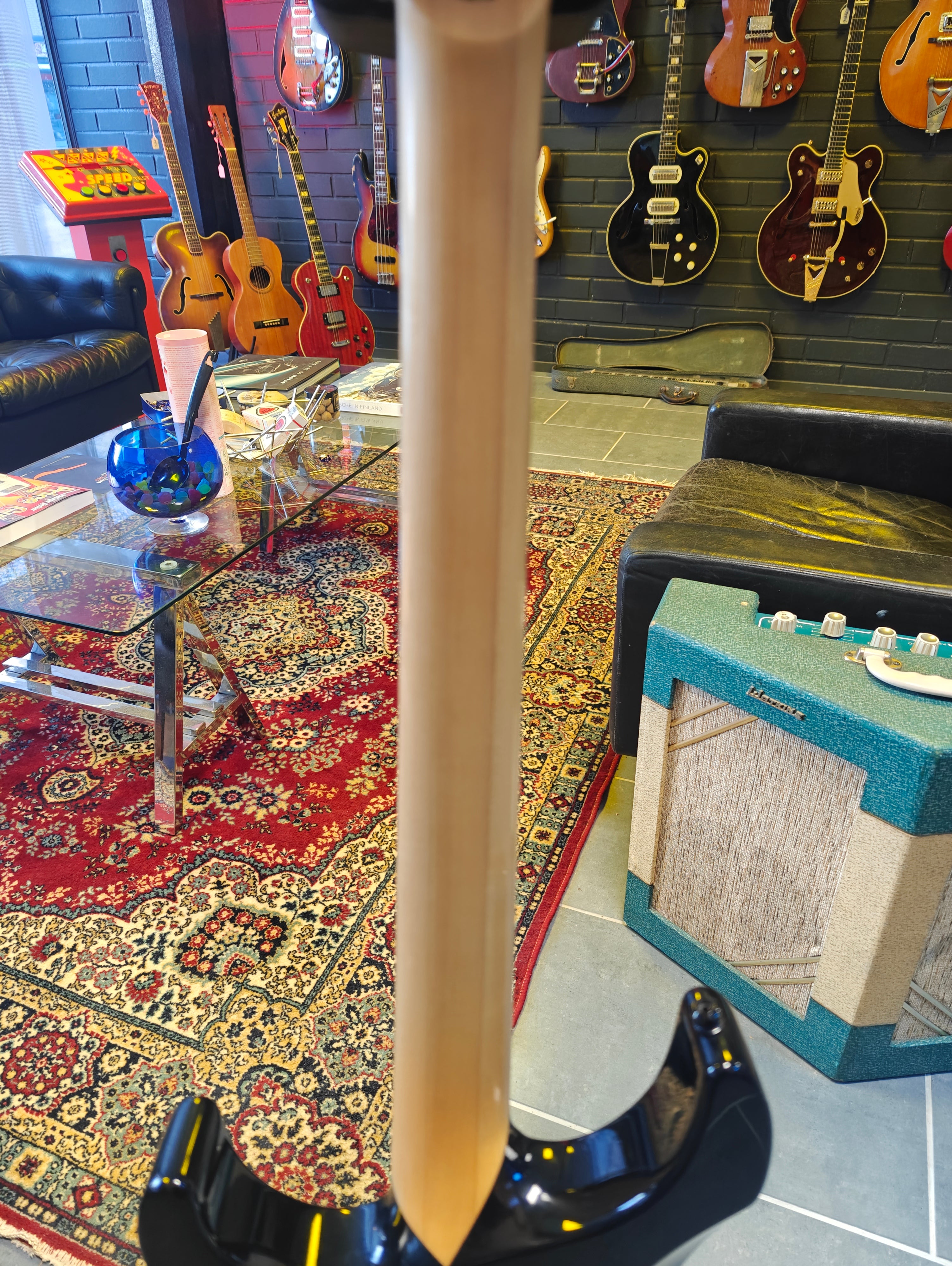 ESP E-II M-II Neck Thru BLK Floyd Rose