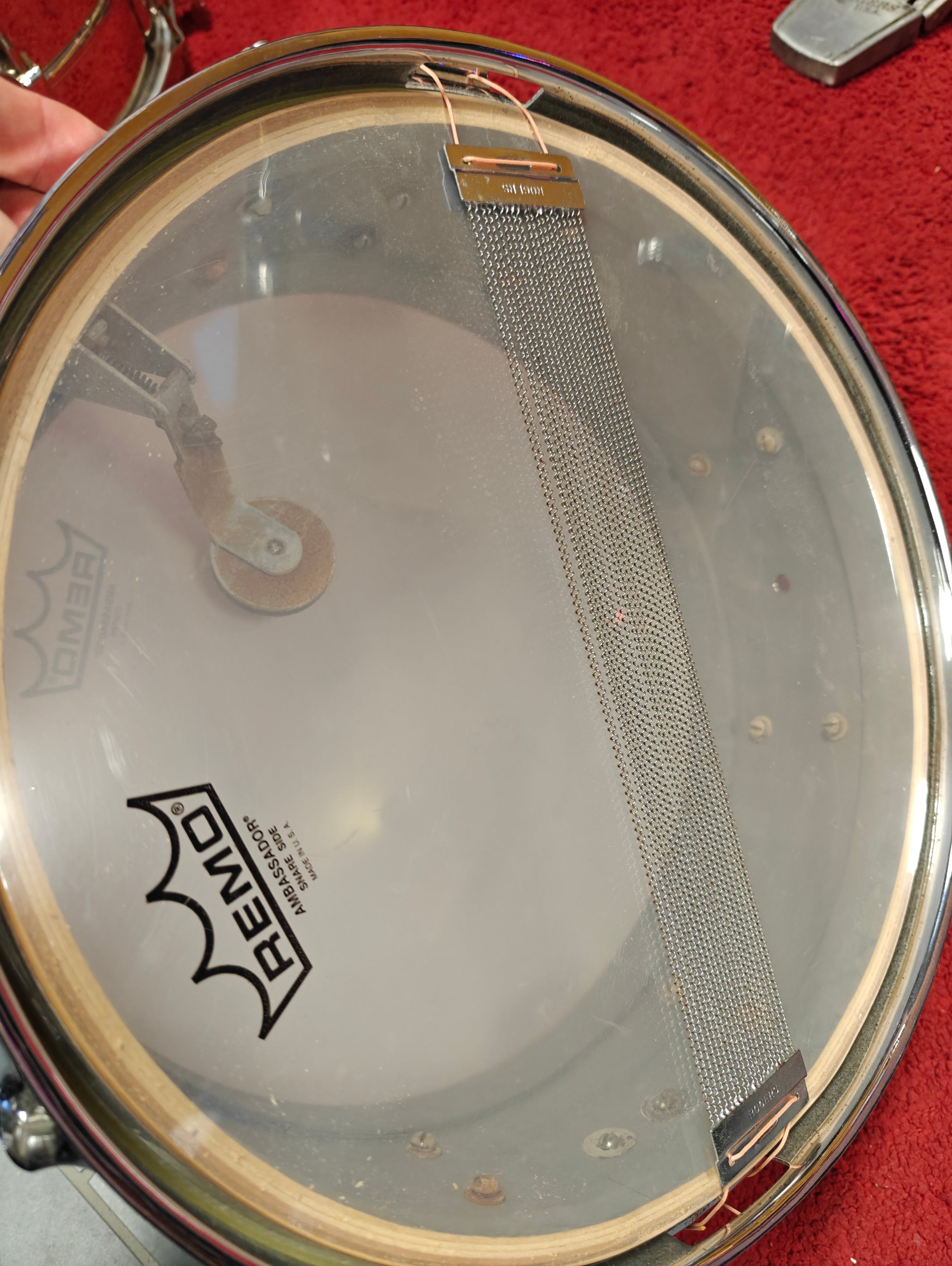 Rogers Holiday 14x5 Silver Sparkle Pearl Snare 1960s 8 Lugs