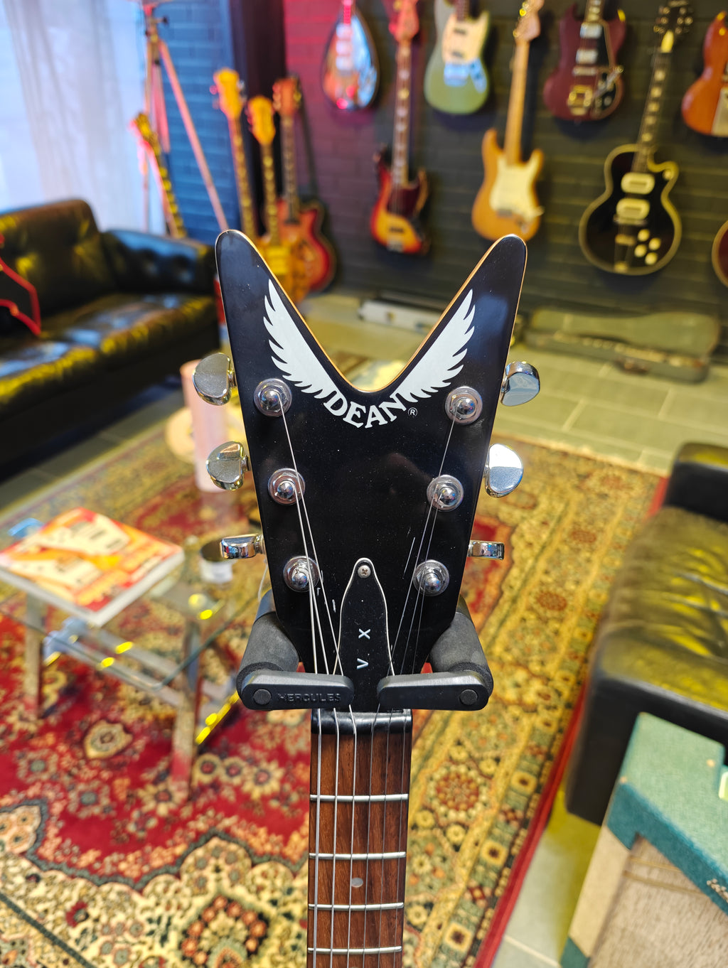 Dean V Cherry Sunburst Michael Angelo Batio (Manowar) Signed