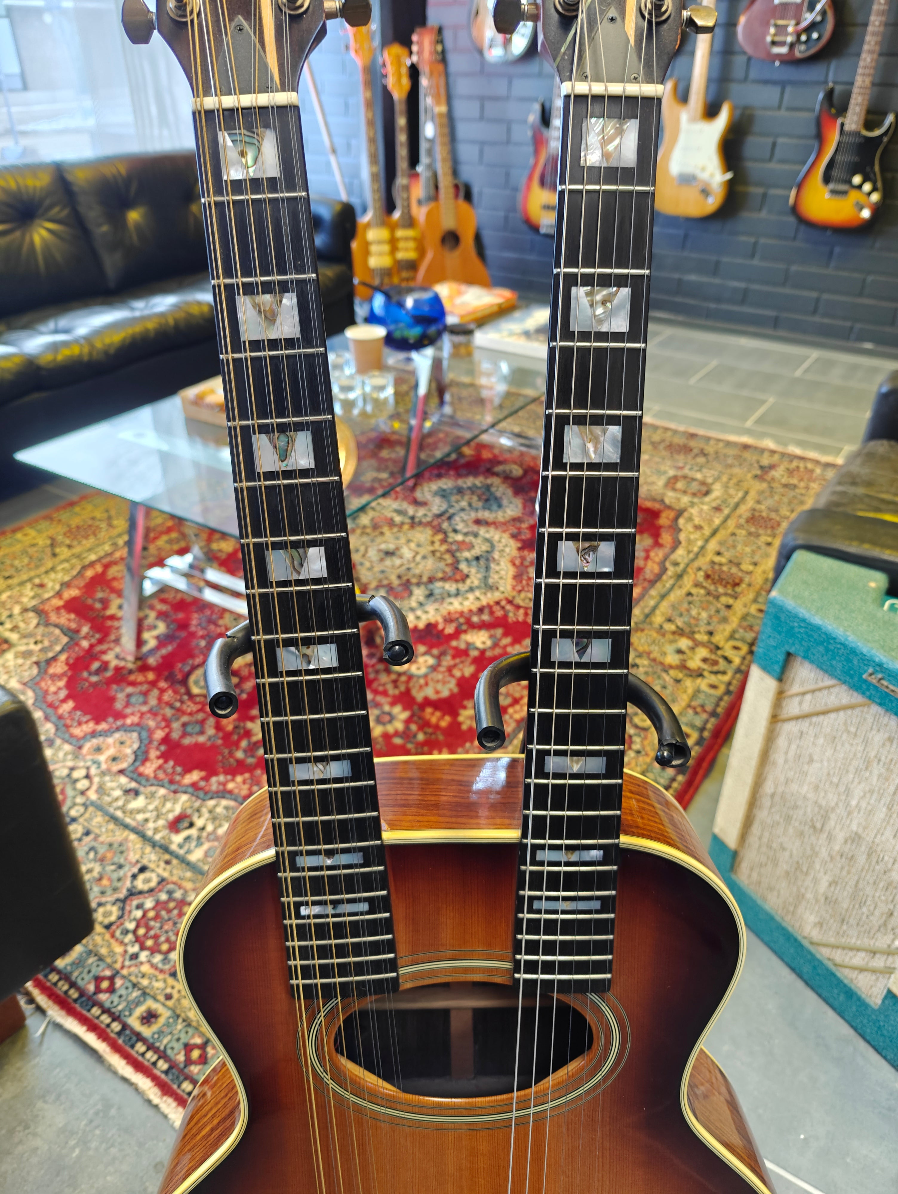 K. Yairi OWX-21HE 1995 Specialtillverkad Dubbelt Grepp Akustisk