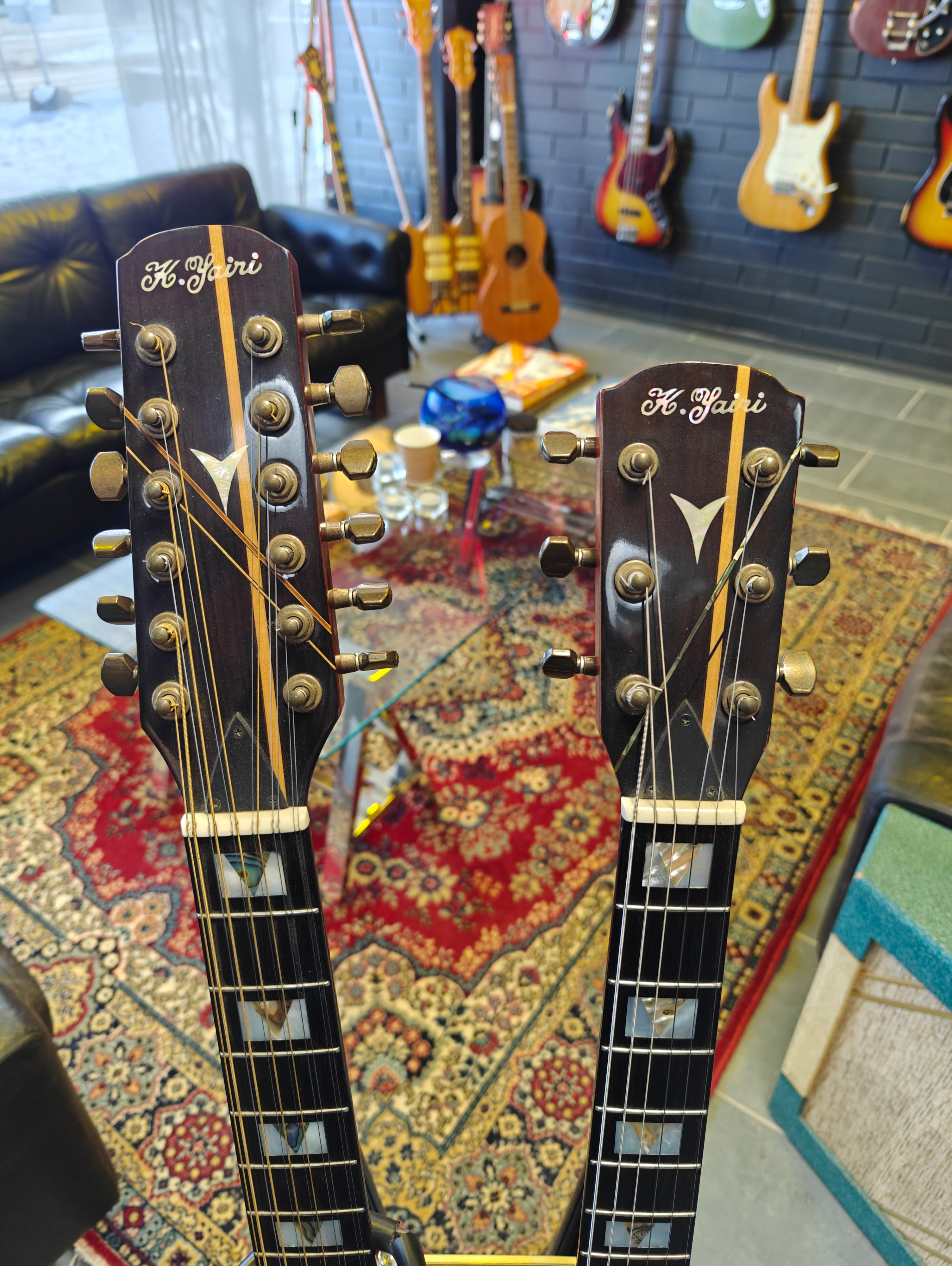 K. Yairi OWX-21HE 1995 Specialtillverkad Dubbelt Grepp Akustisk