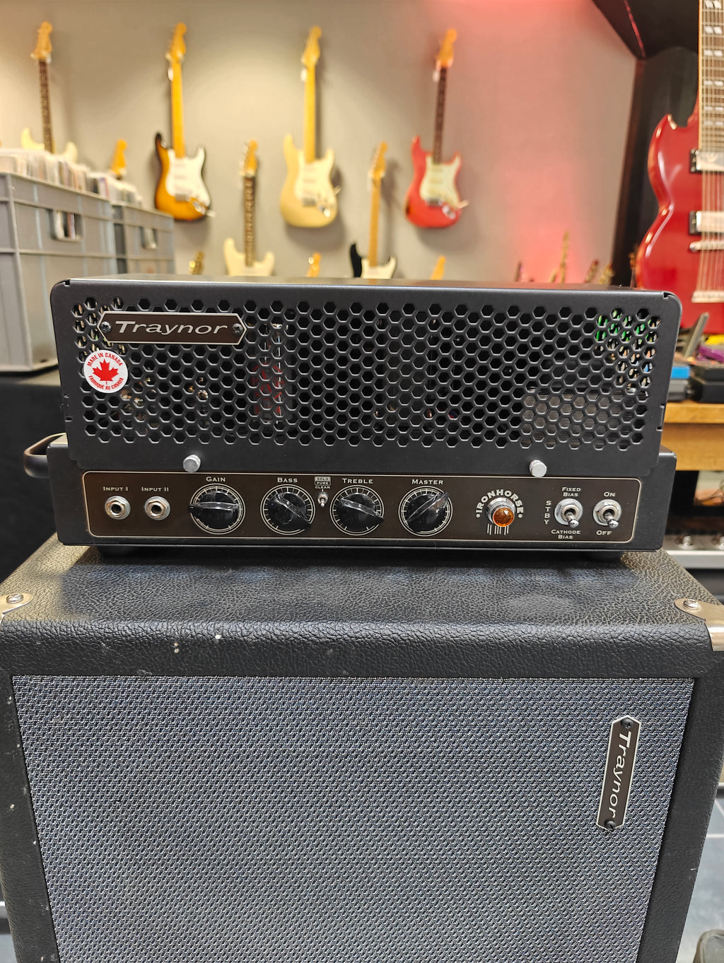 Traynor DH40H Ironhorse Head w/ Traynor DHX212 Cabinet
