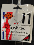 Rotosound R11-54 Roto Whites Electric Guitar Strings 011-055