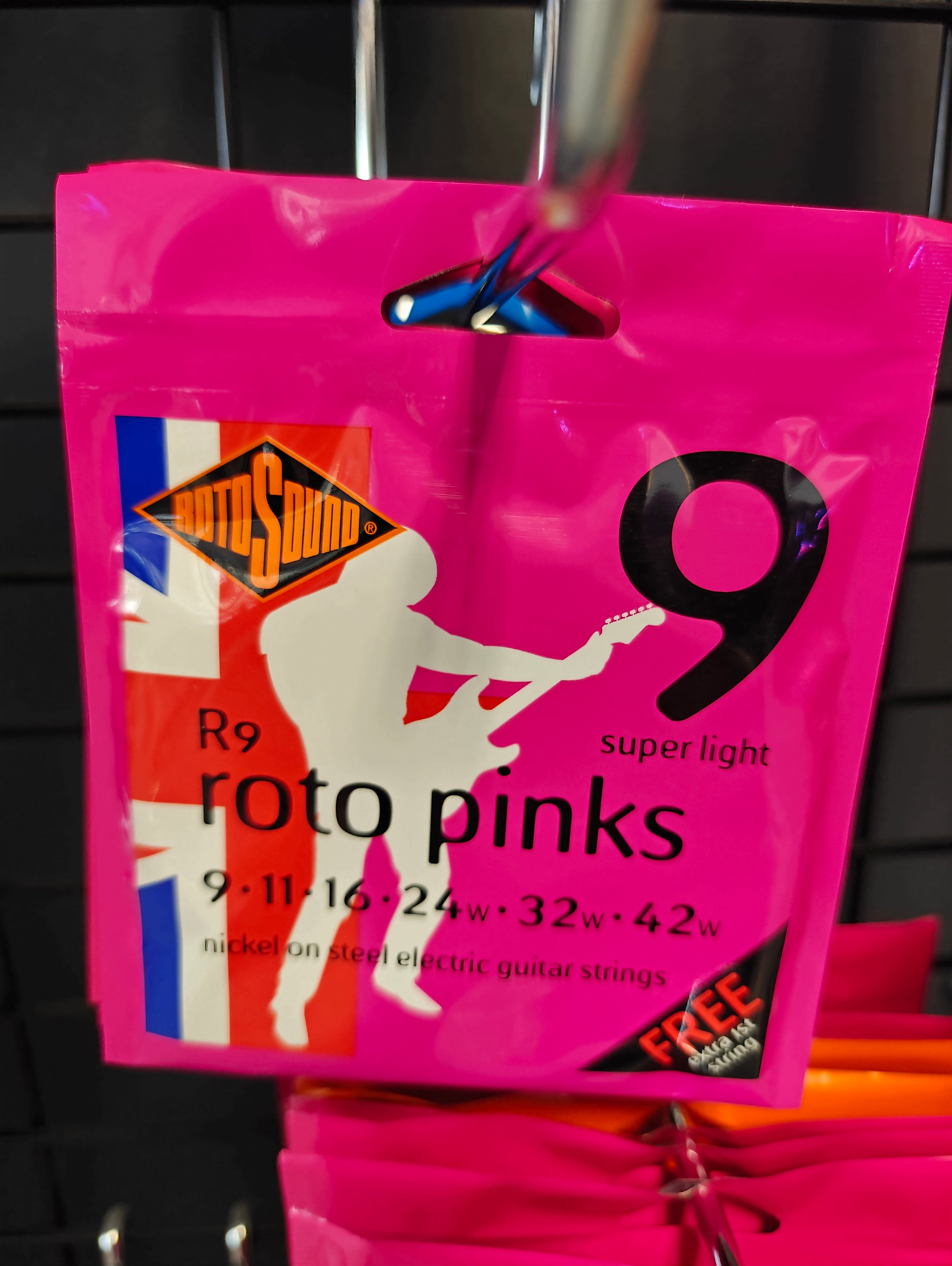 Rotosound R9 Roto Pinks Electric Guitar Strings 009-042