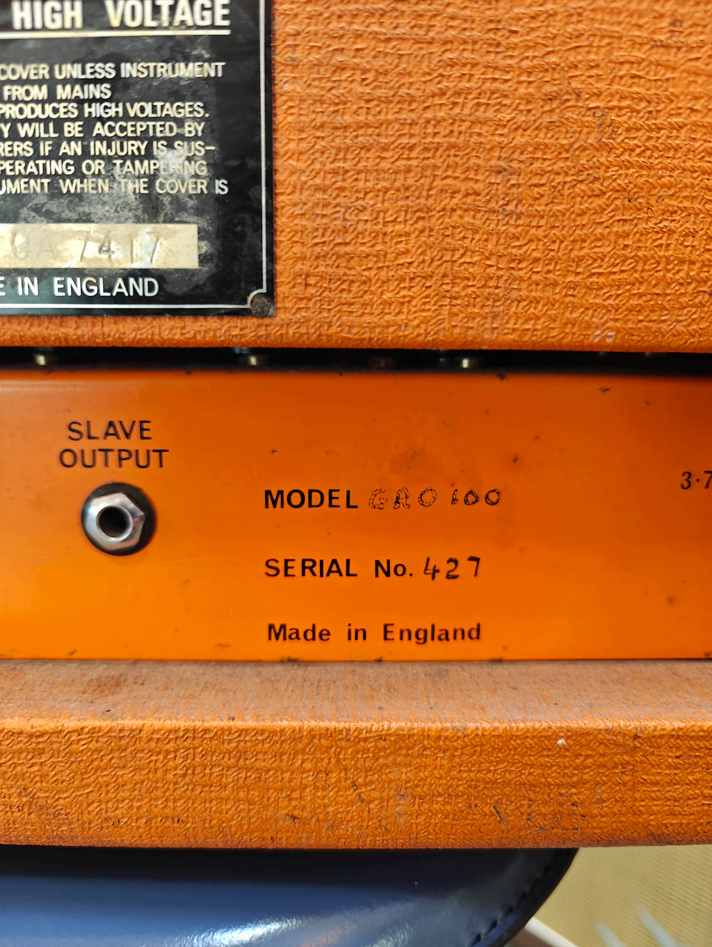 Orange GRO100 Head 1973