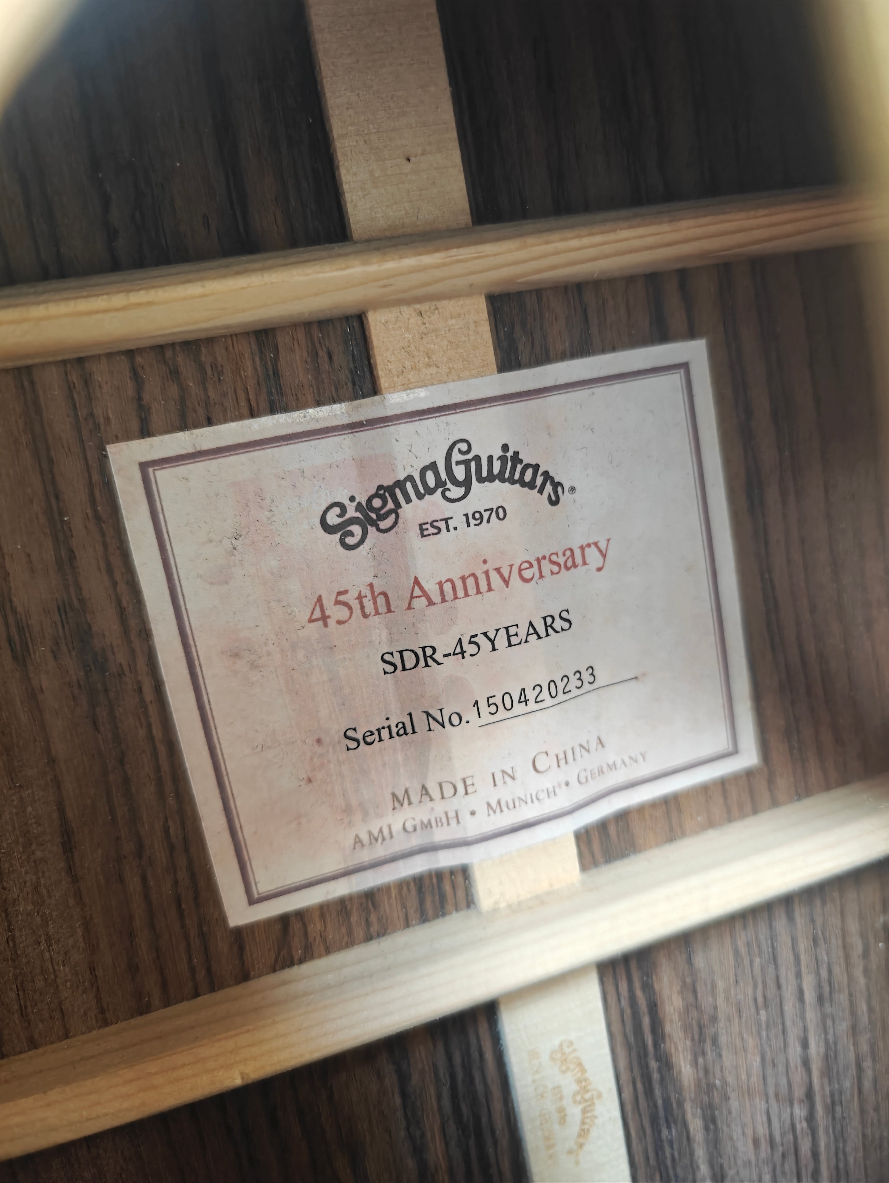 Sigma SDR-45 45 Year Anniversary