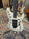 Kramer NightSwan Vintage White with Aztec Graphic