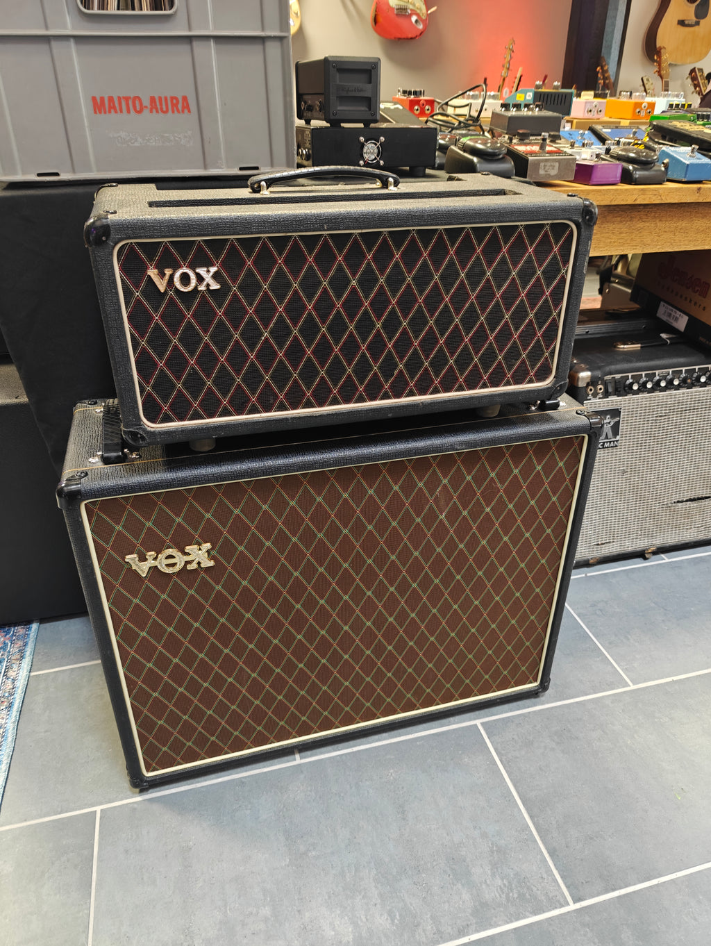 Vox AC50 Head 1690s Ex-Tuomari Nurmio w/Vox V212BNX Blue Alnico