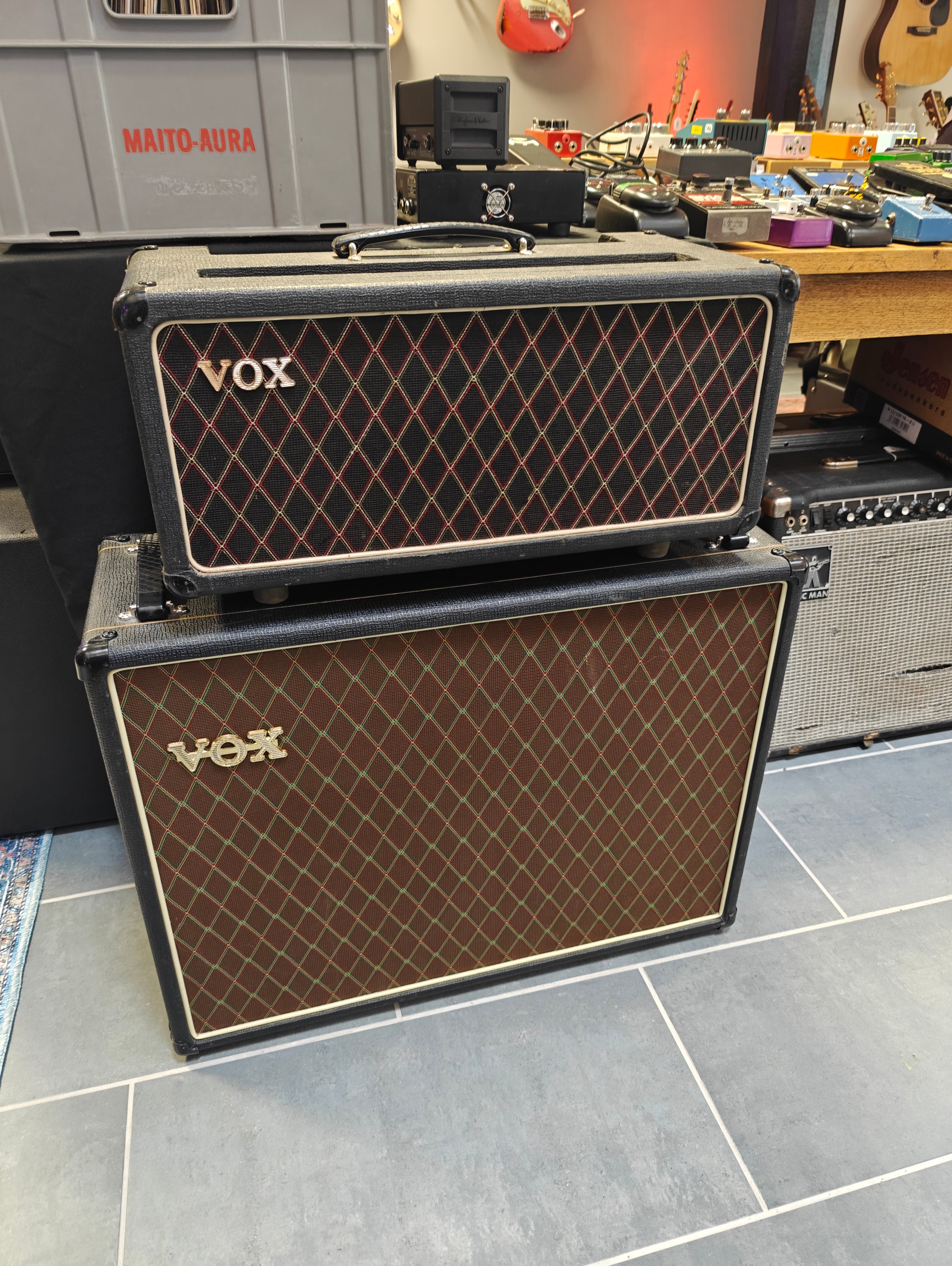 Vox AC50 Head 1690s Ex-Tuomari Nurmio w/Vox V212BNX Blue Alnico