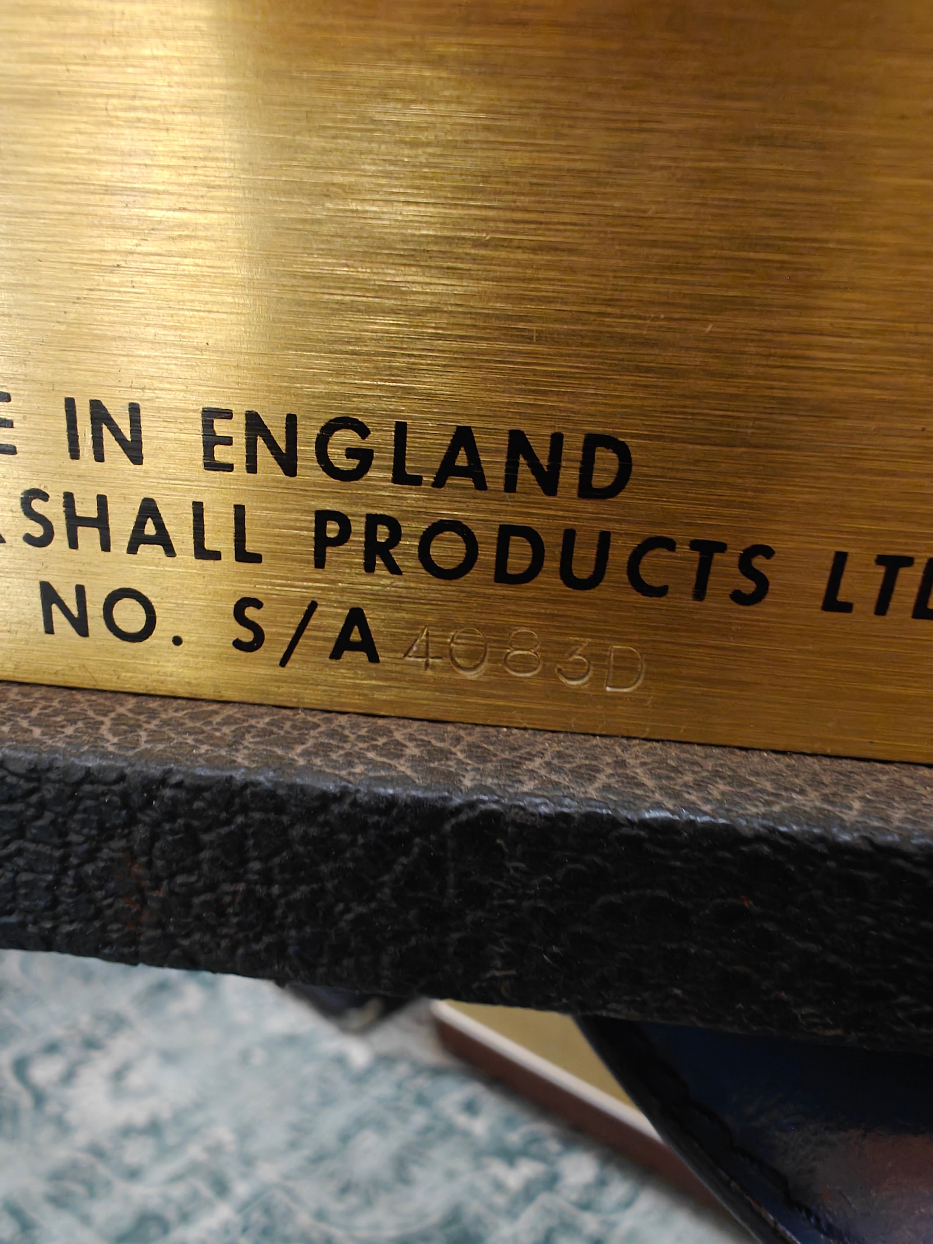 Marshall JMP 1987 Cabezal de 50w 1972