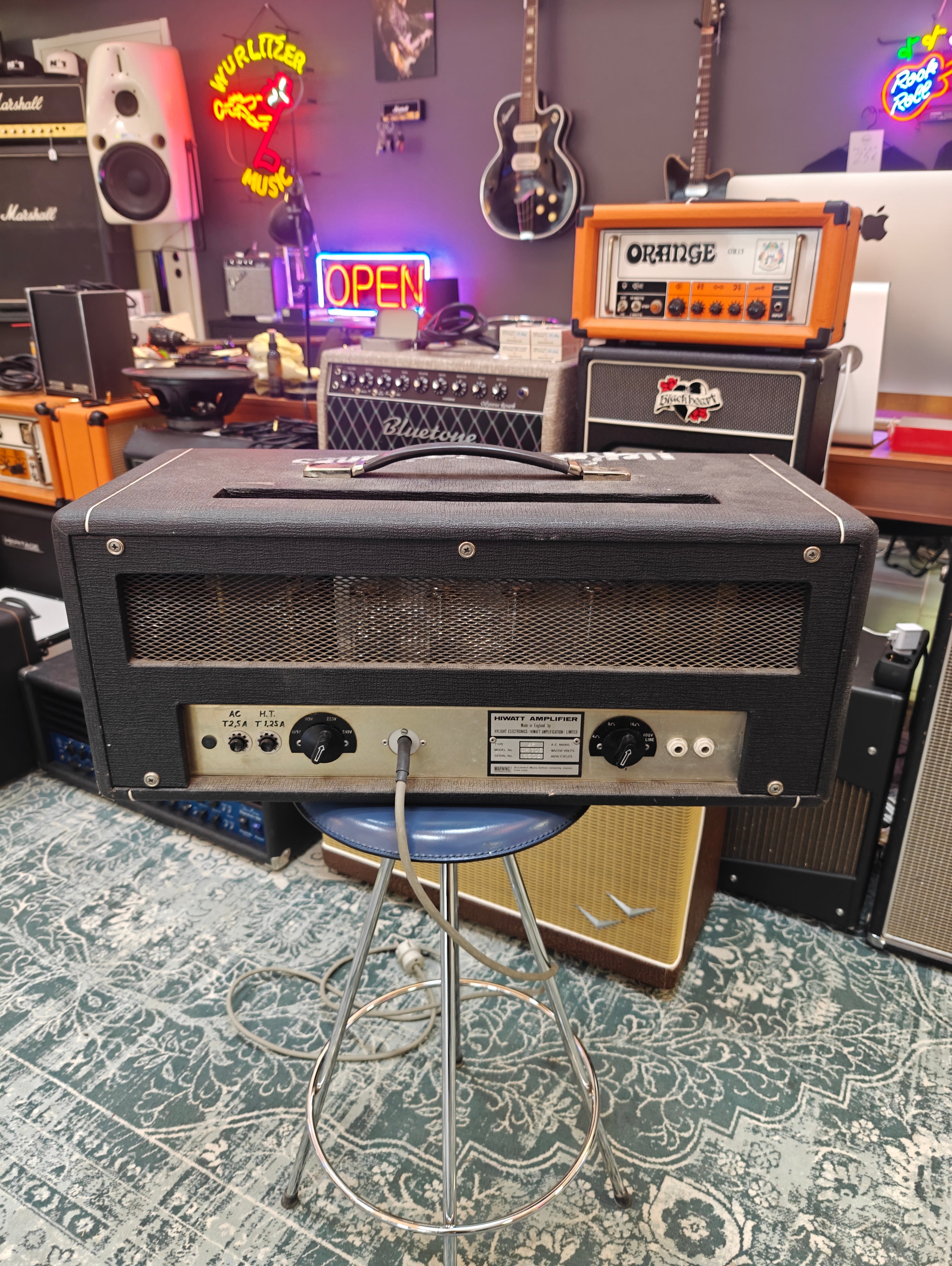 Hiwatt DR103 w/Marshall 4x12" 1960 B Cabinet 1970s ex-Ile Kallio of Hurriganes