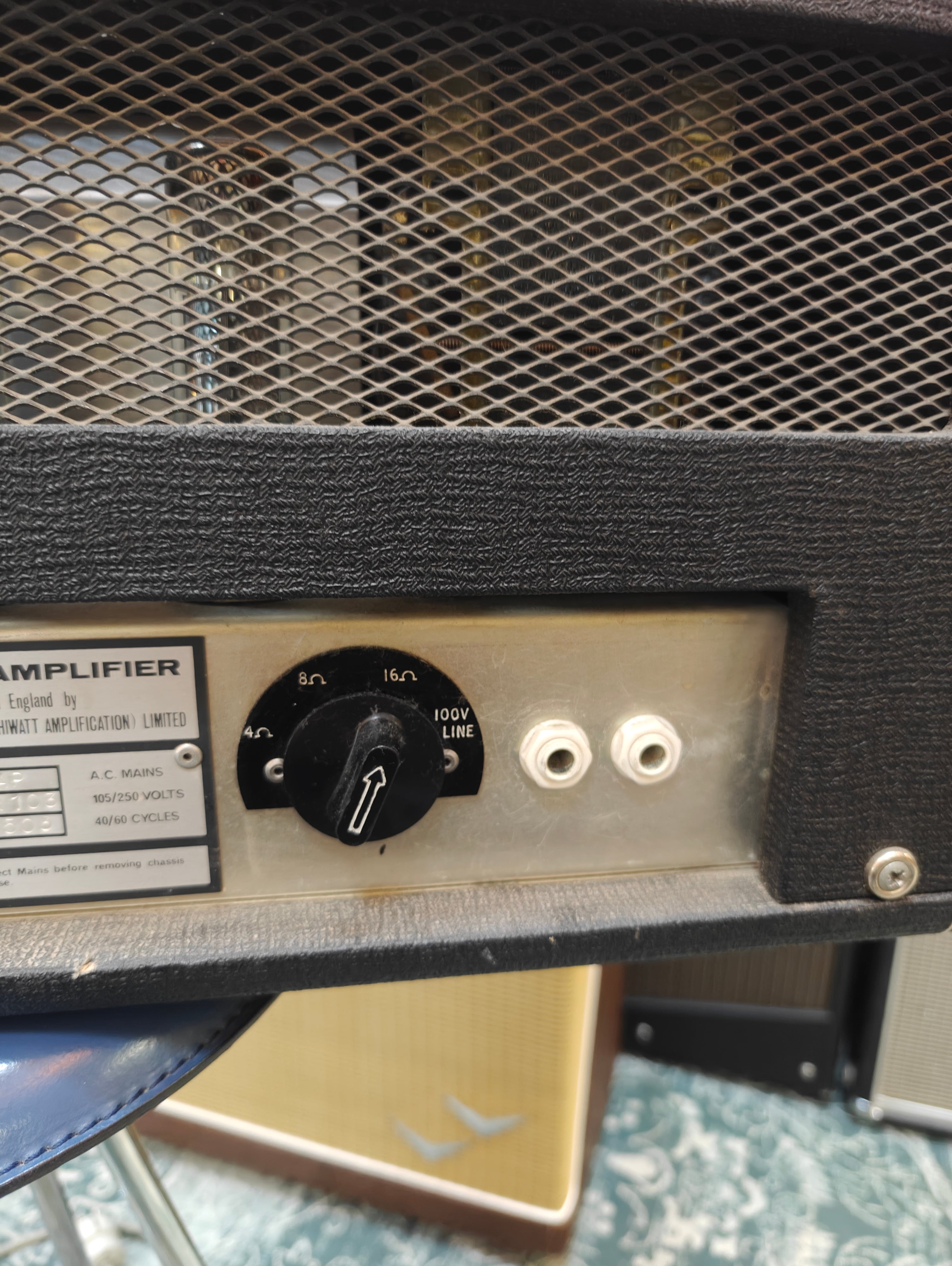 Hiwatt DR103 w/Marshall 4x12" 1960 B Cabinet 1970s ex-Ile Kallio of Hurriganes