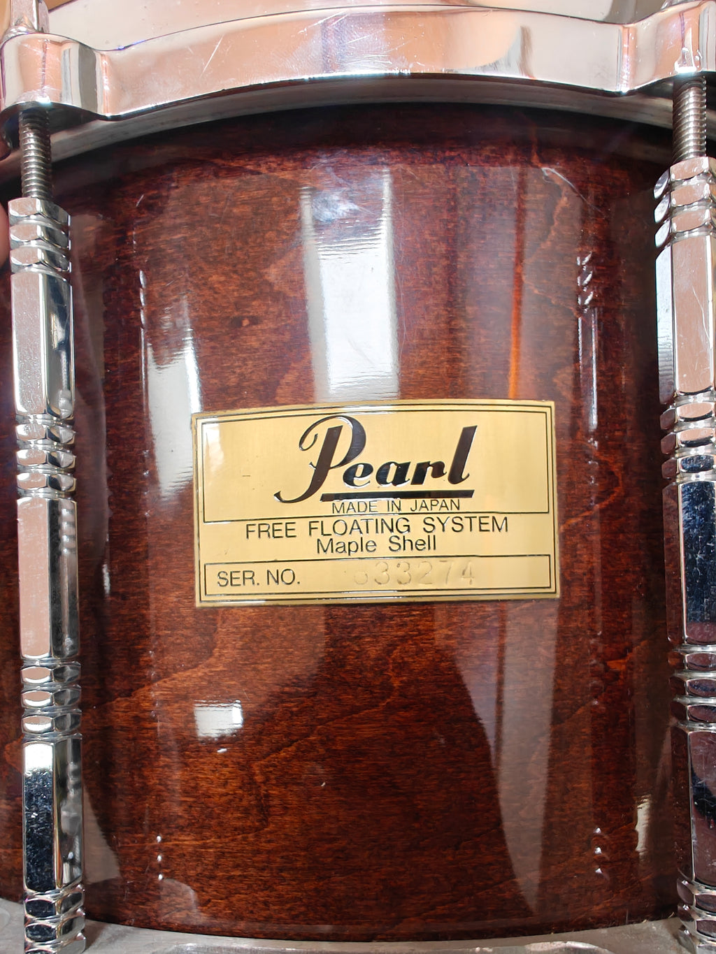 Pearl 14x8" Free Floating System Snare Drum Maple