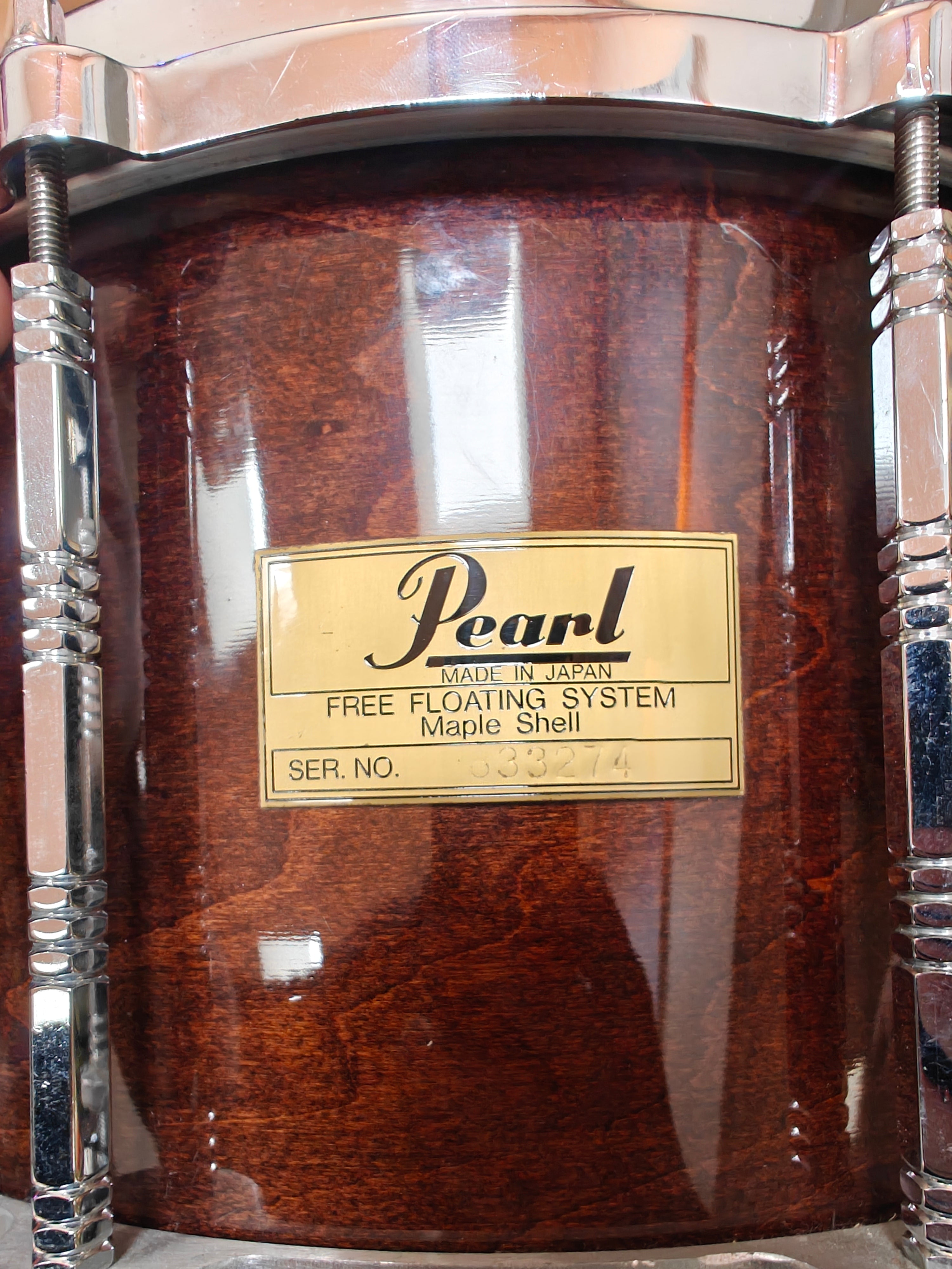 Pearl 14x8" Free Floating System Snare Drum Maple