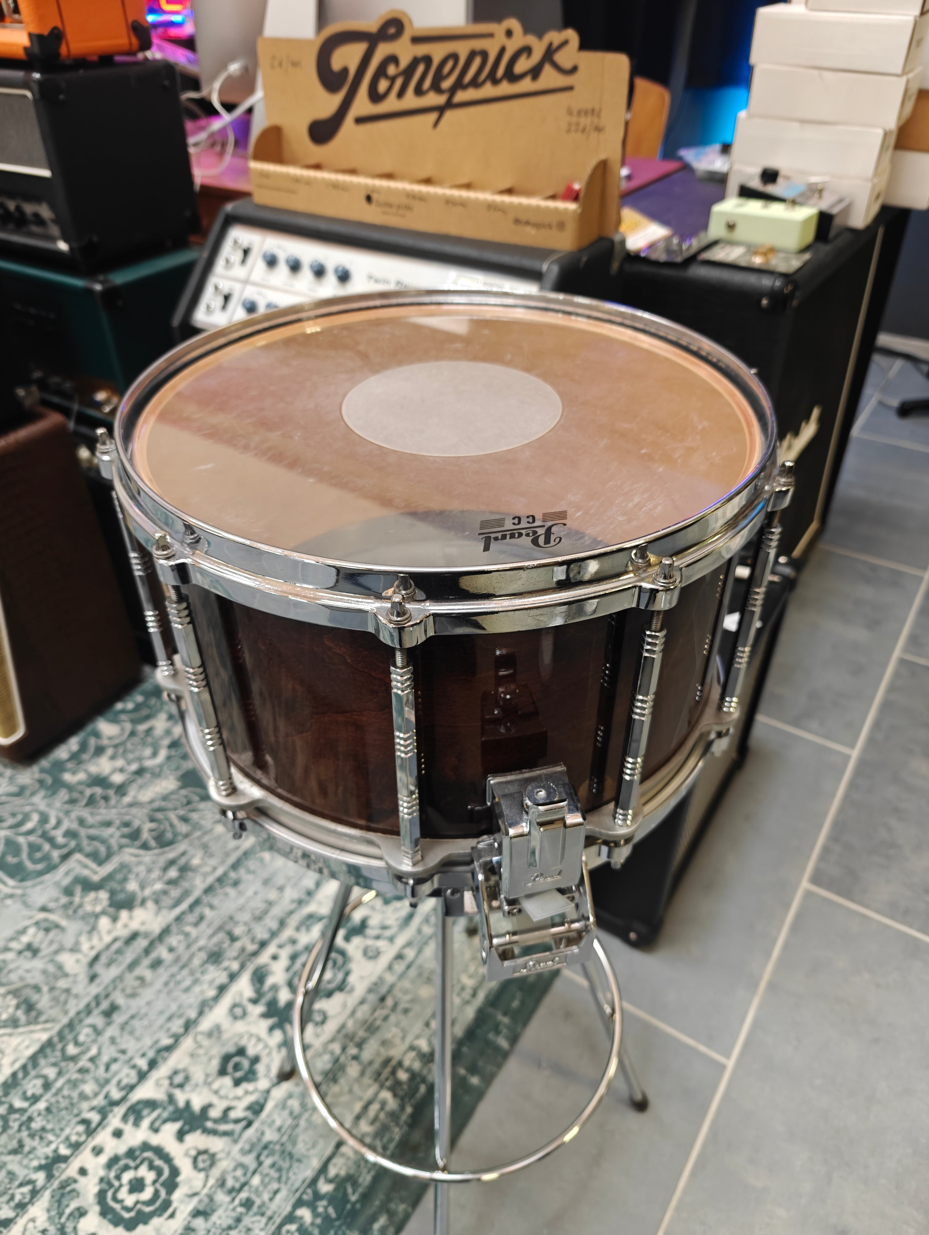 Pearl 14x8" Free Floating System Snare Drum Maple