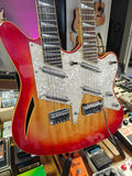 Charvel Surfcaster Double Neck 6/12 Cherry Sunburst 1990s