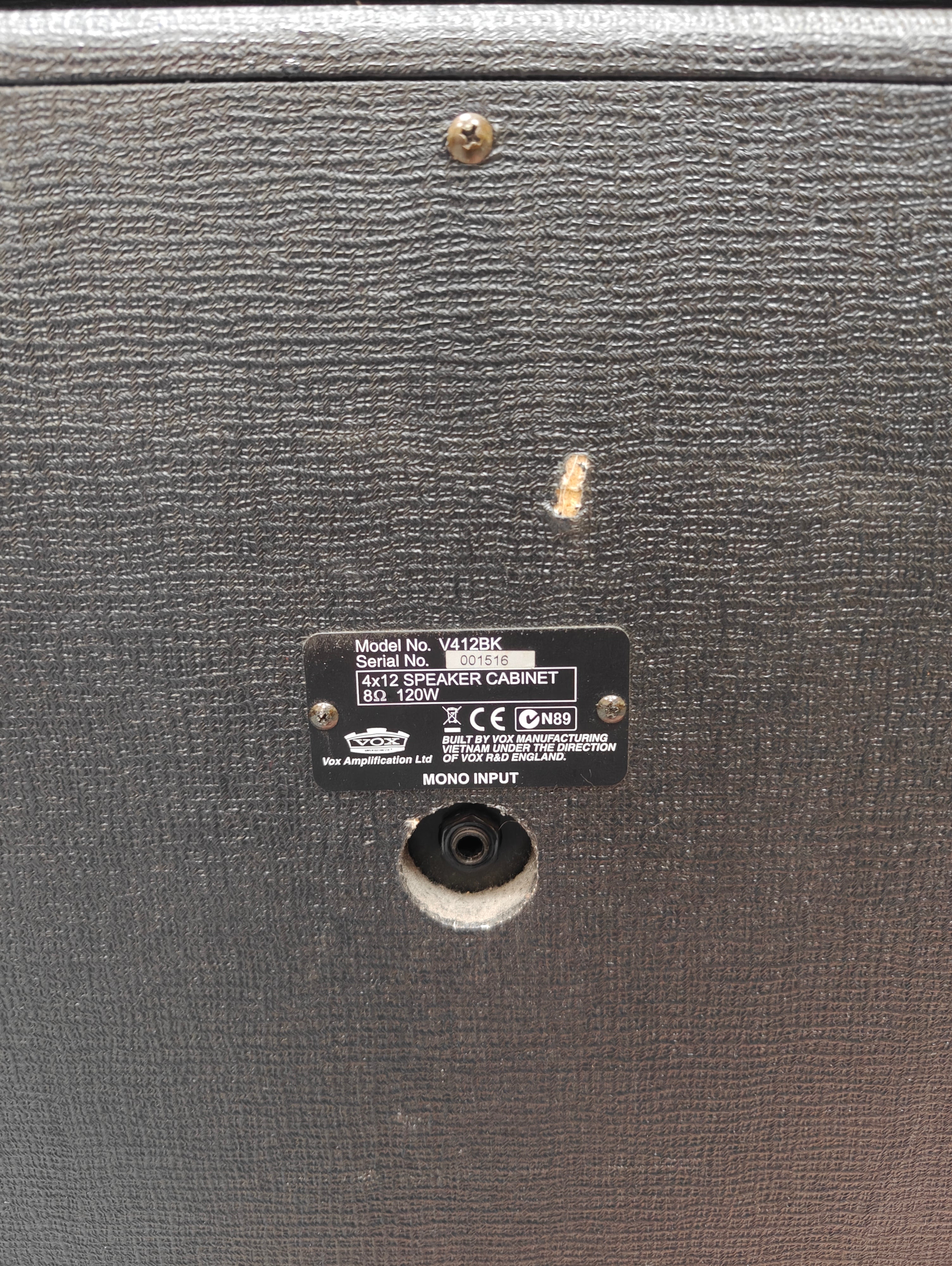 Vox AD100VTH w/ V412BK Cabinet