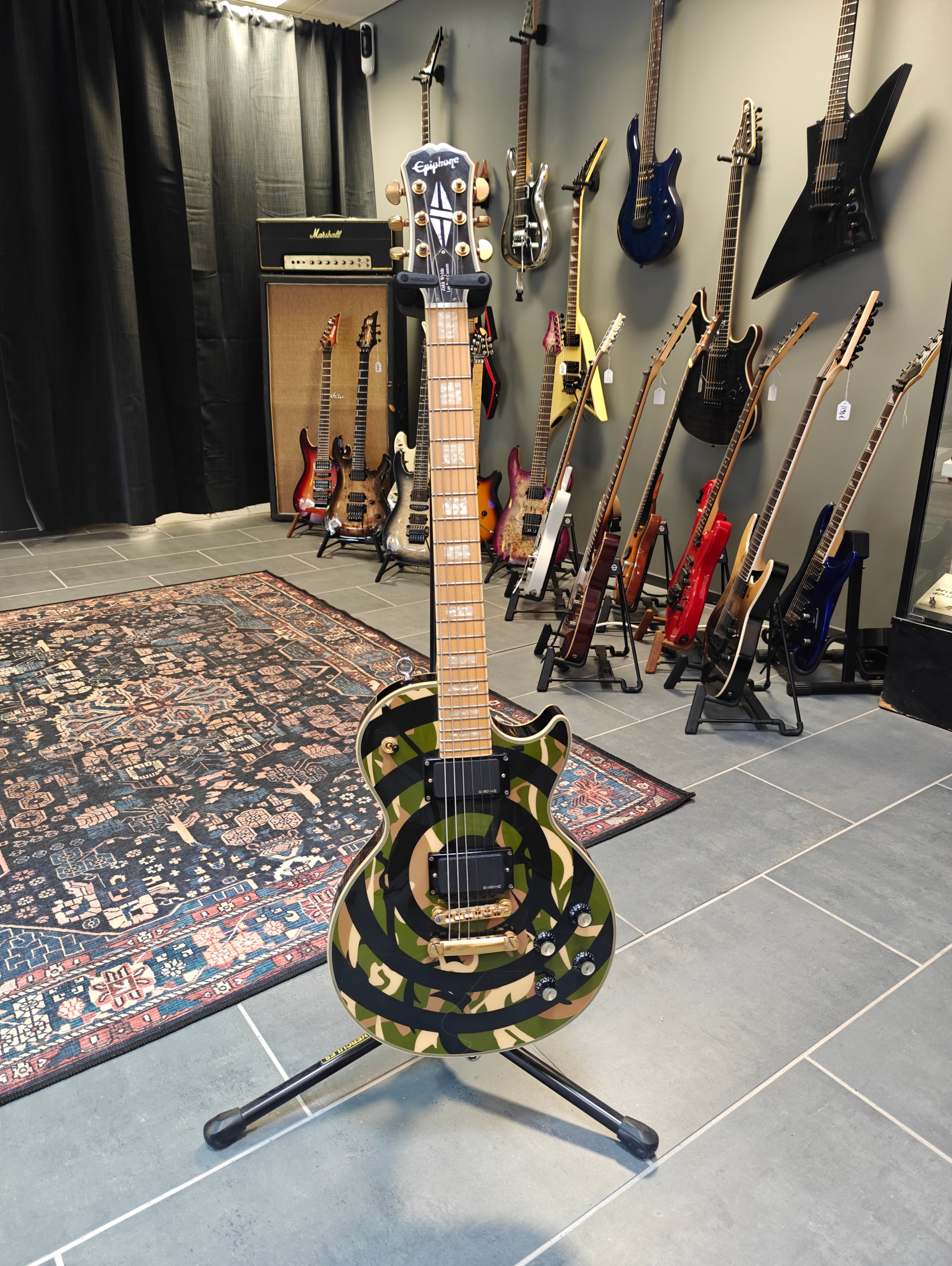 Epiphone Zakk Wylde Les Paul Custom 2005 Bullseye Camo – Tonefest