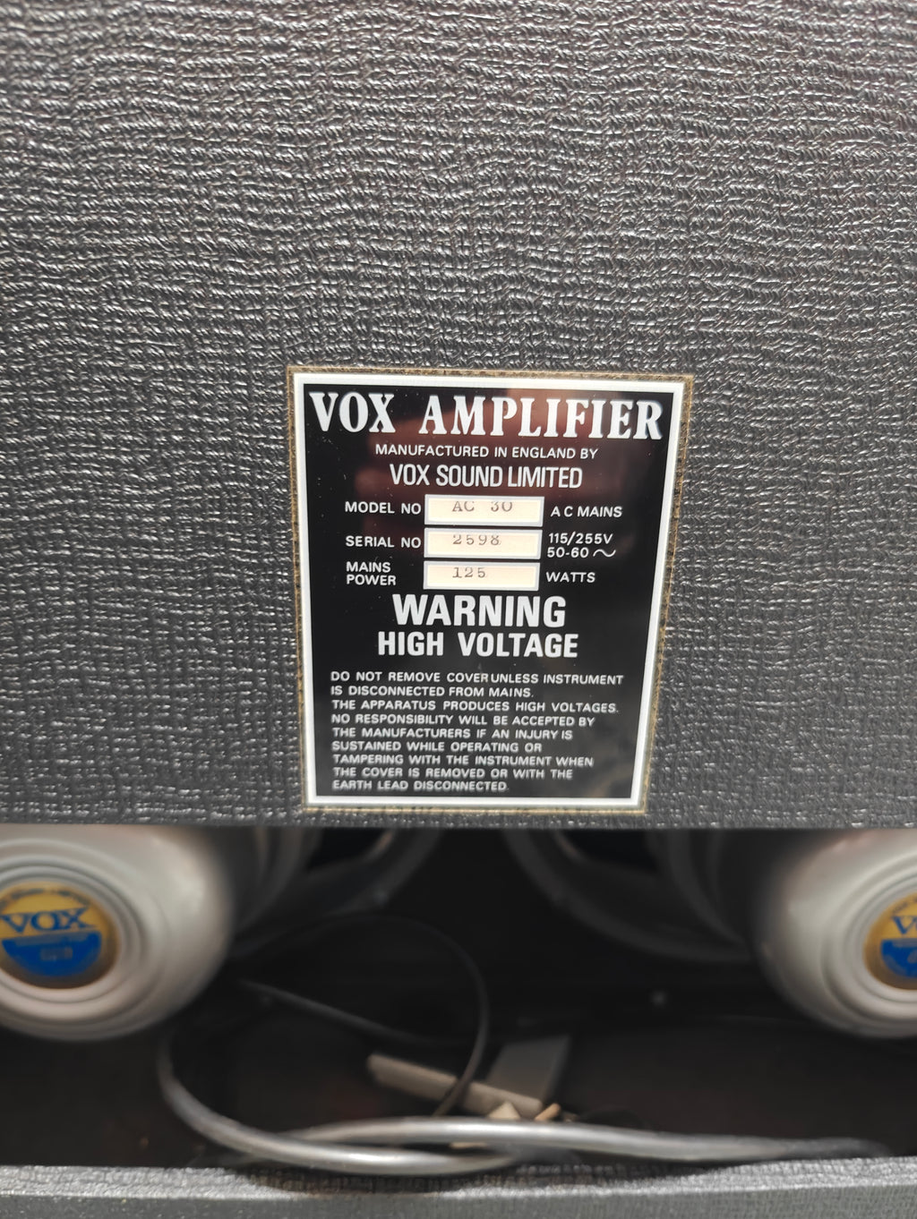 Vox AC30 Top Boost 1974