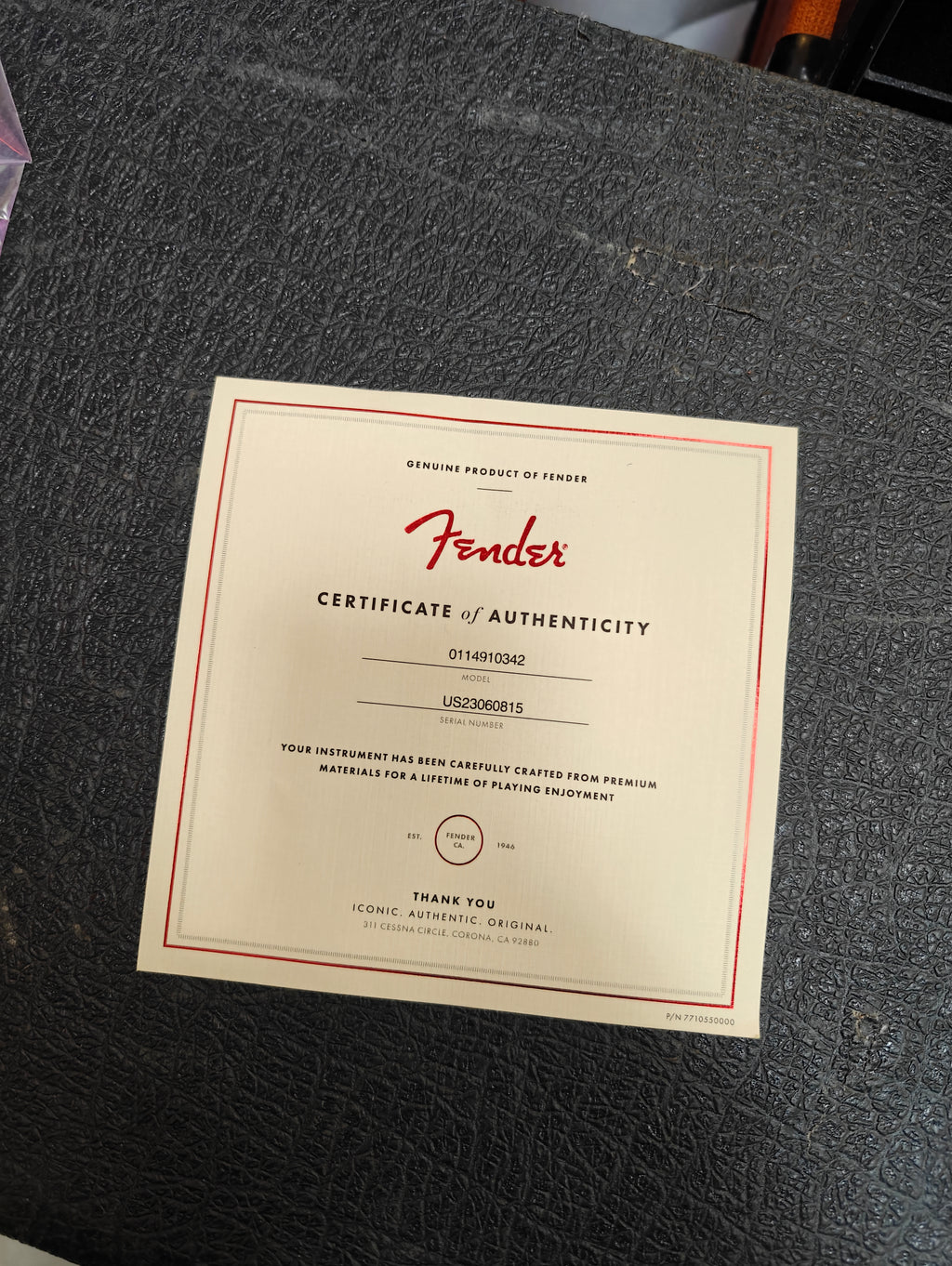 Fender American Performer Stratocaster RW HBST