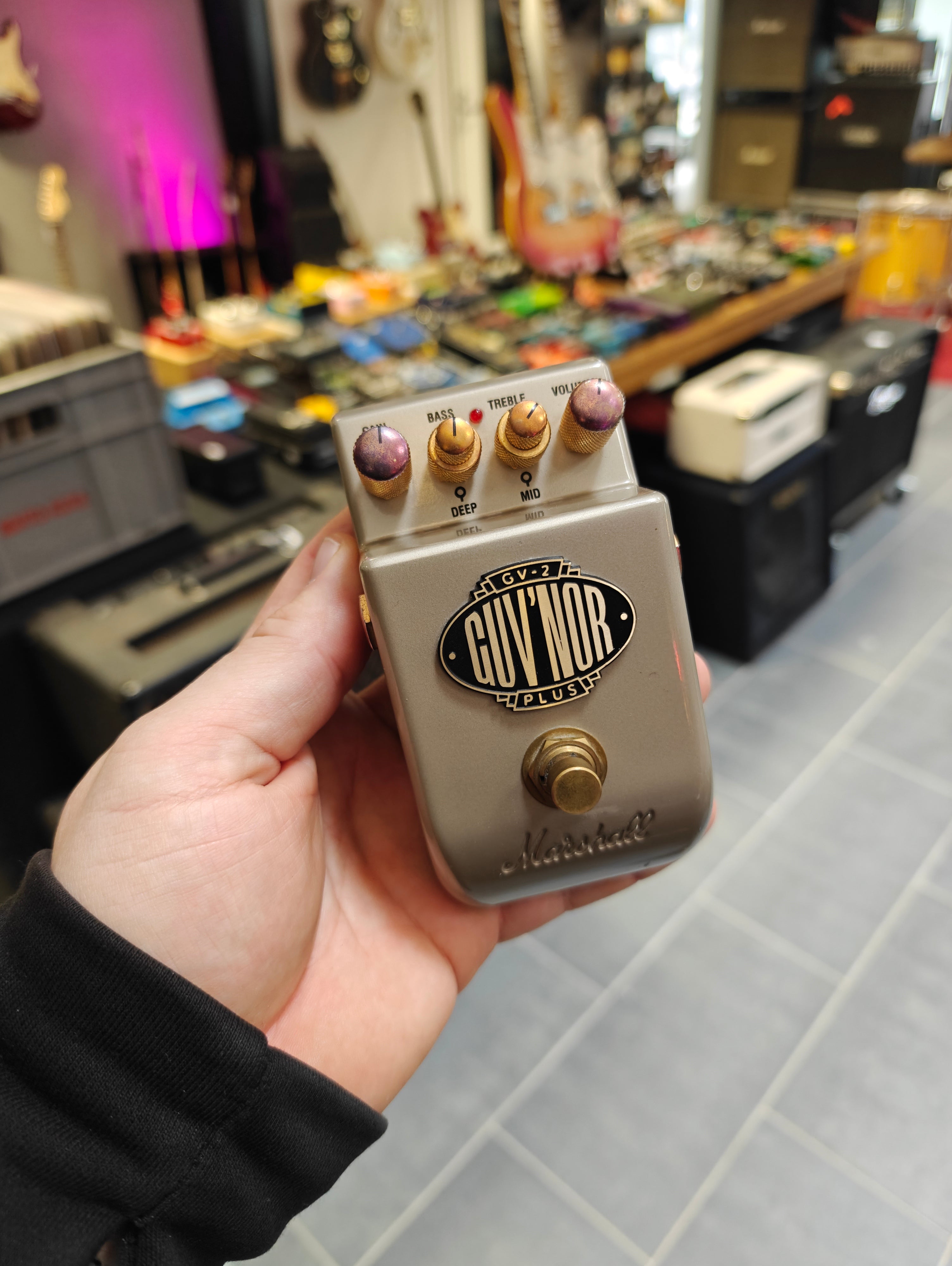 Marshall GV-2 GUV'NOR PLUS ギターエフェクター エフェクターレビュー(LP)】Marshall GV-2 Guv'nor PLUS「本家