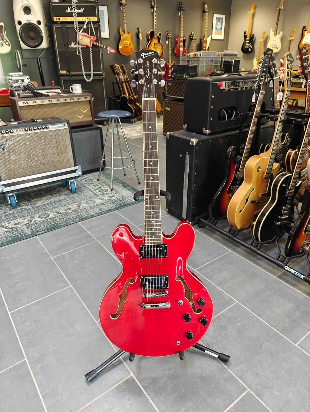 Green Comfort Series "ES-335" w/ Lundgren Pickups