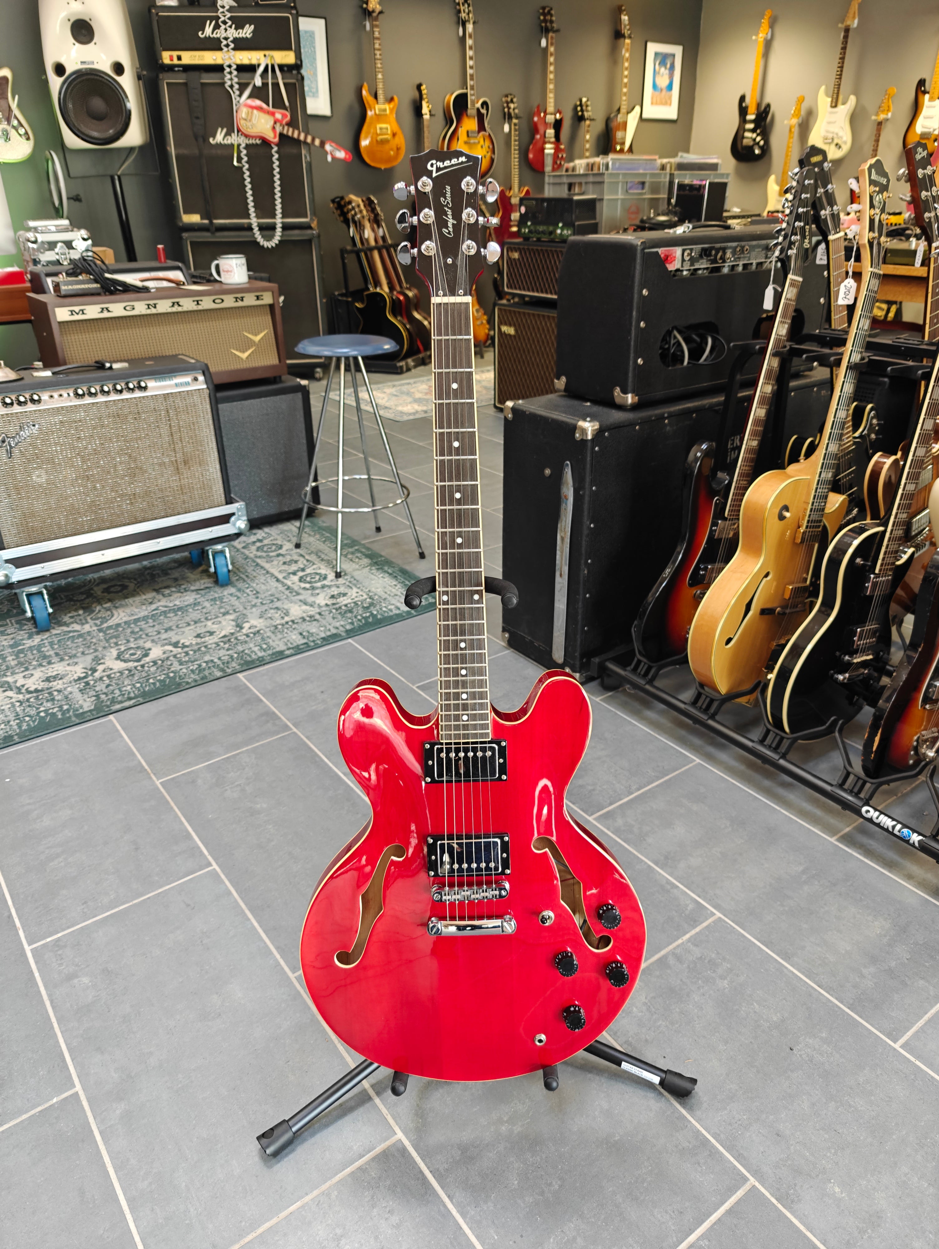 Green Comfort Series "ES-335" w/ Lundgren Pickups