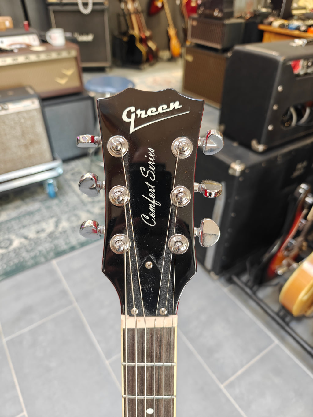 Green Comfort Series "ES-335" w/ Lundgren Pickups