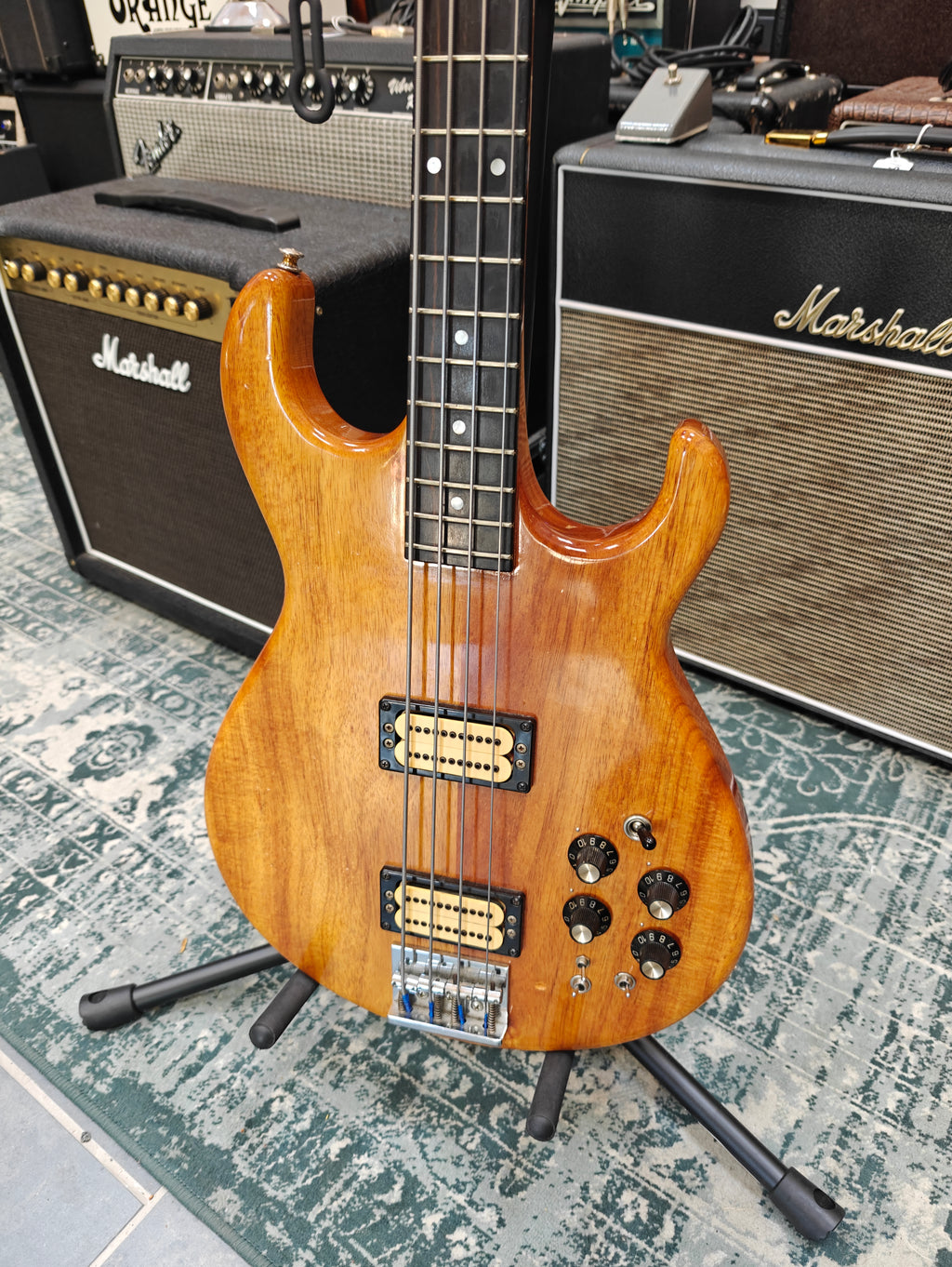 Carvin LB-50 Bass Natural Koa 1980s