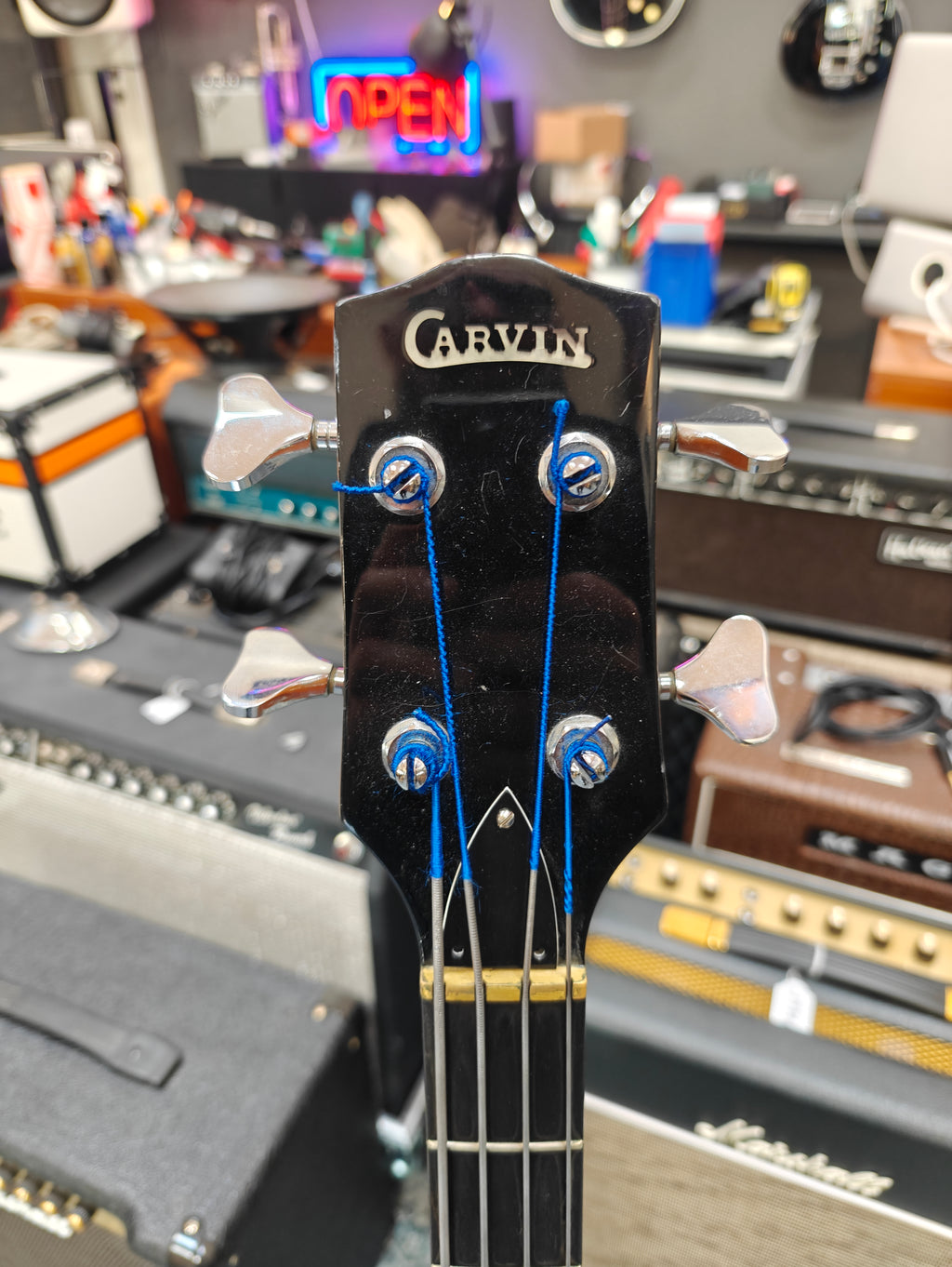 Carvin LB-50 Bass Natural Koa 1980s