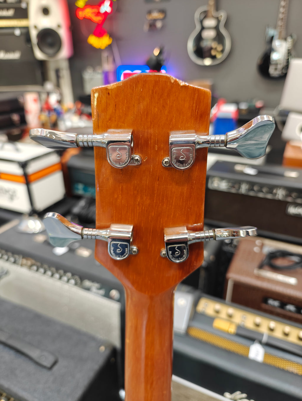 Carvin LB-50 Bass Natural Koa 1980s
