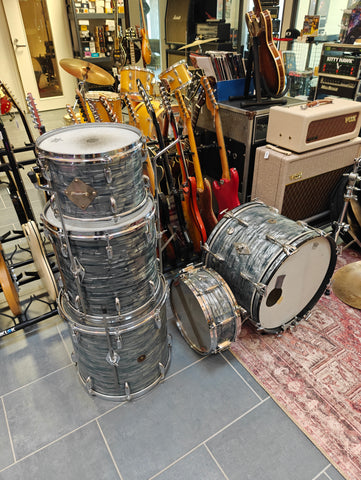 Gretsch 1960s Midnight Blue Pearl 20, 12, 14 & 16, 14 x 5 4157 Snare 1960s