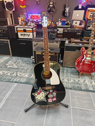 Fender Squier Hello Kitty Acoustic Guitar Black
