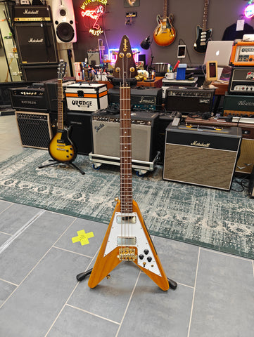 Epiphone Korina Flying V Bass w/ Lollar Pickups