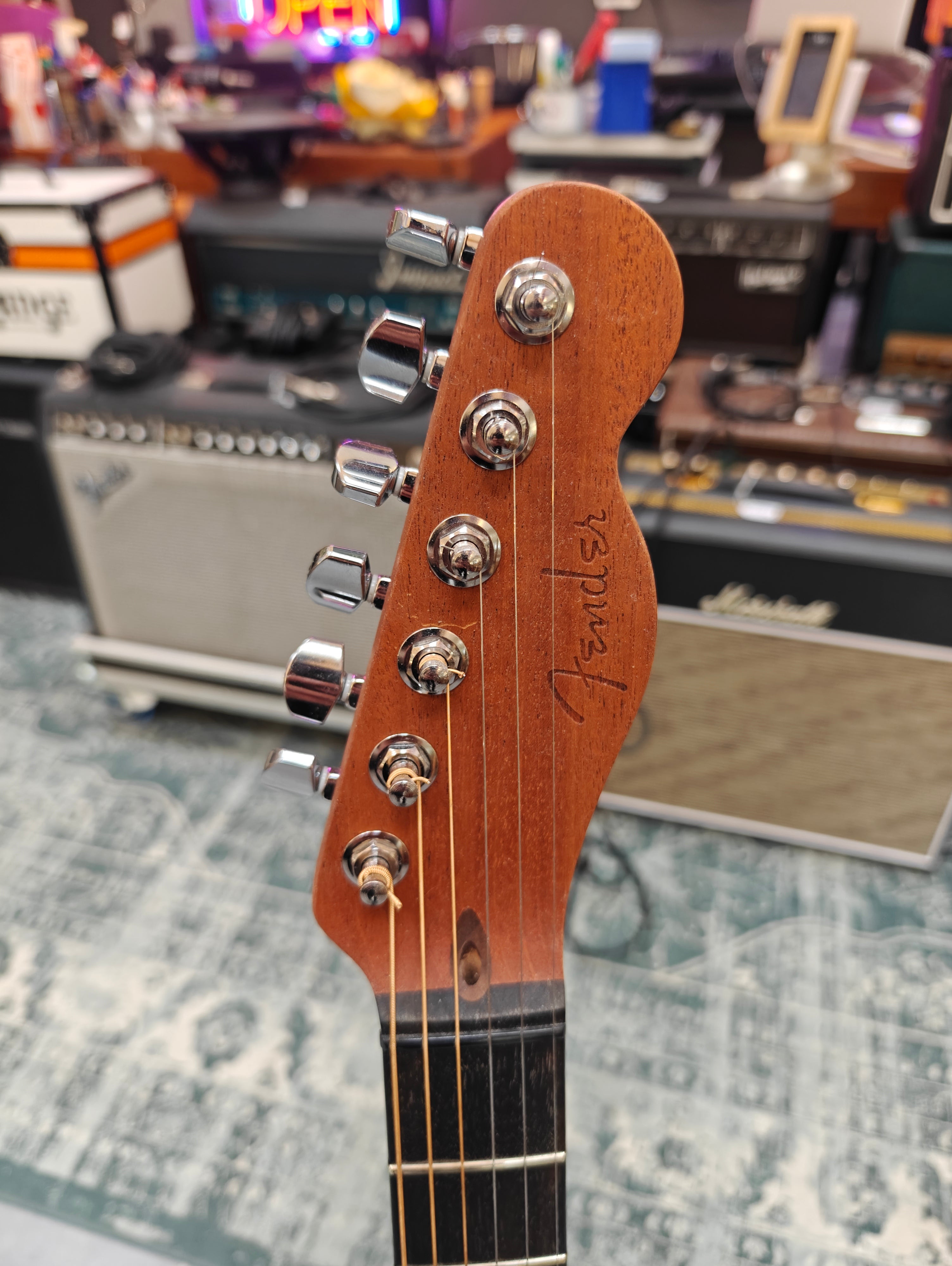 Fender American Acoustasonic Telecaster Translucent Surf Green