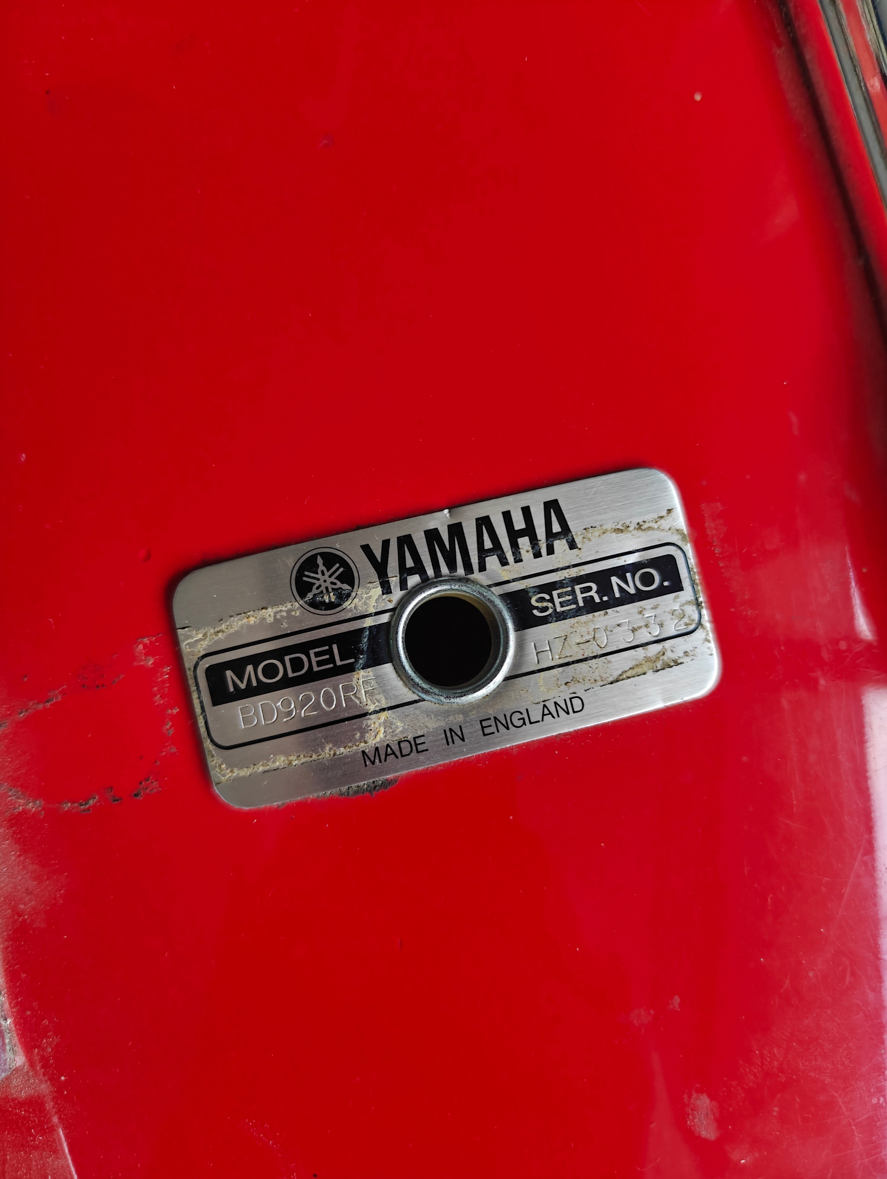 Yamaha BD-920RF Recording Custom 20x16" Hot Rod Red