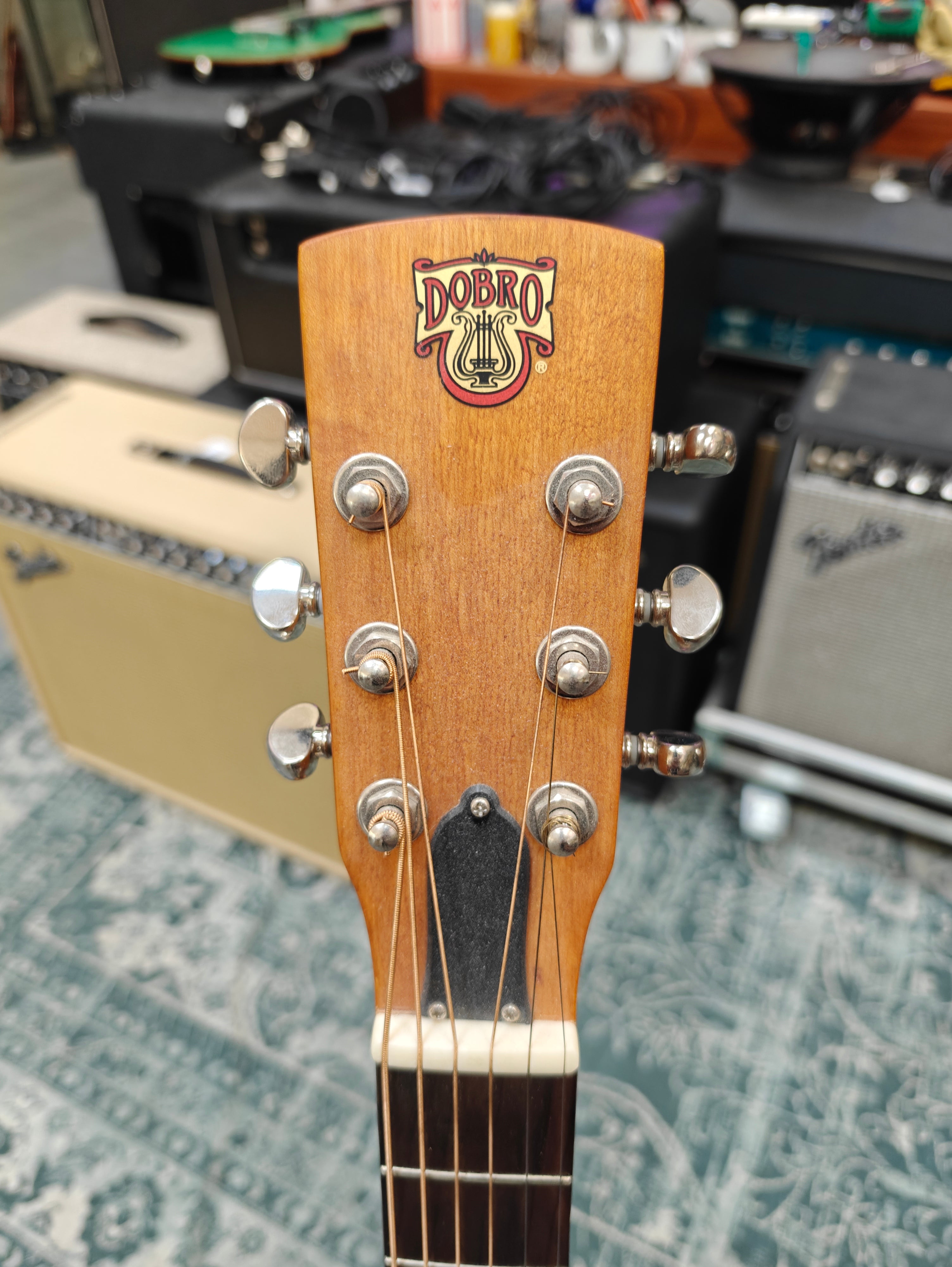 Dobro Hound Dog Round Neck