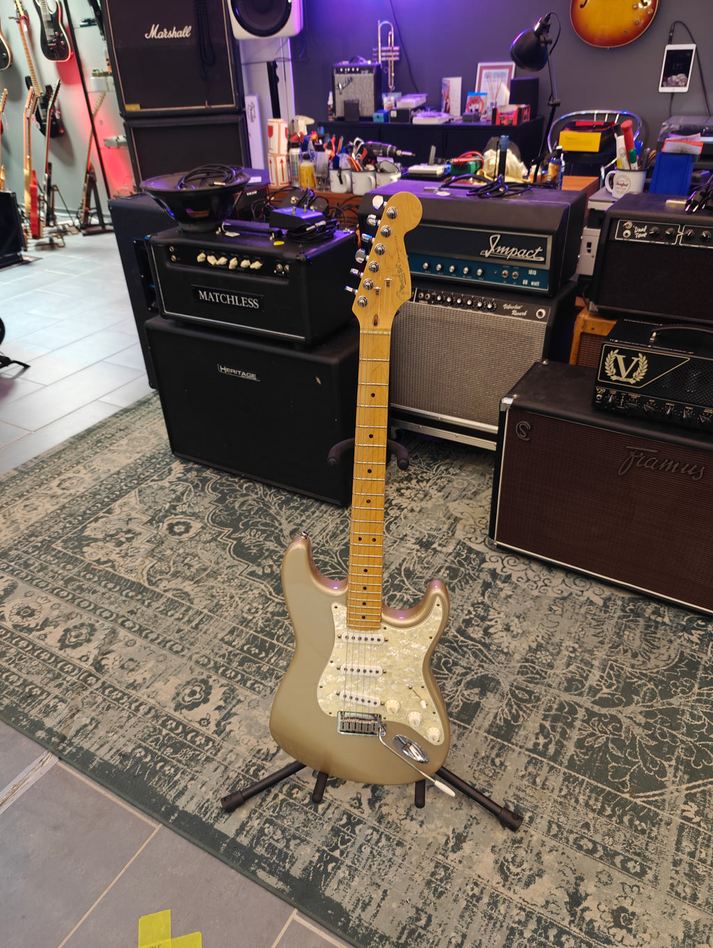 Fender Roadhouse Stratocaster Shoreline Gold 1997