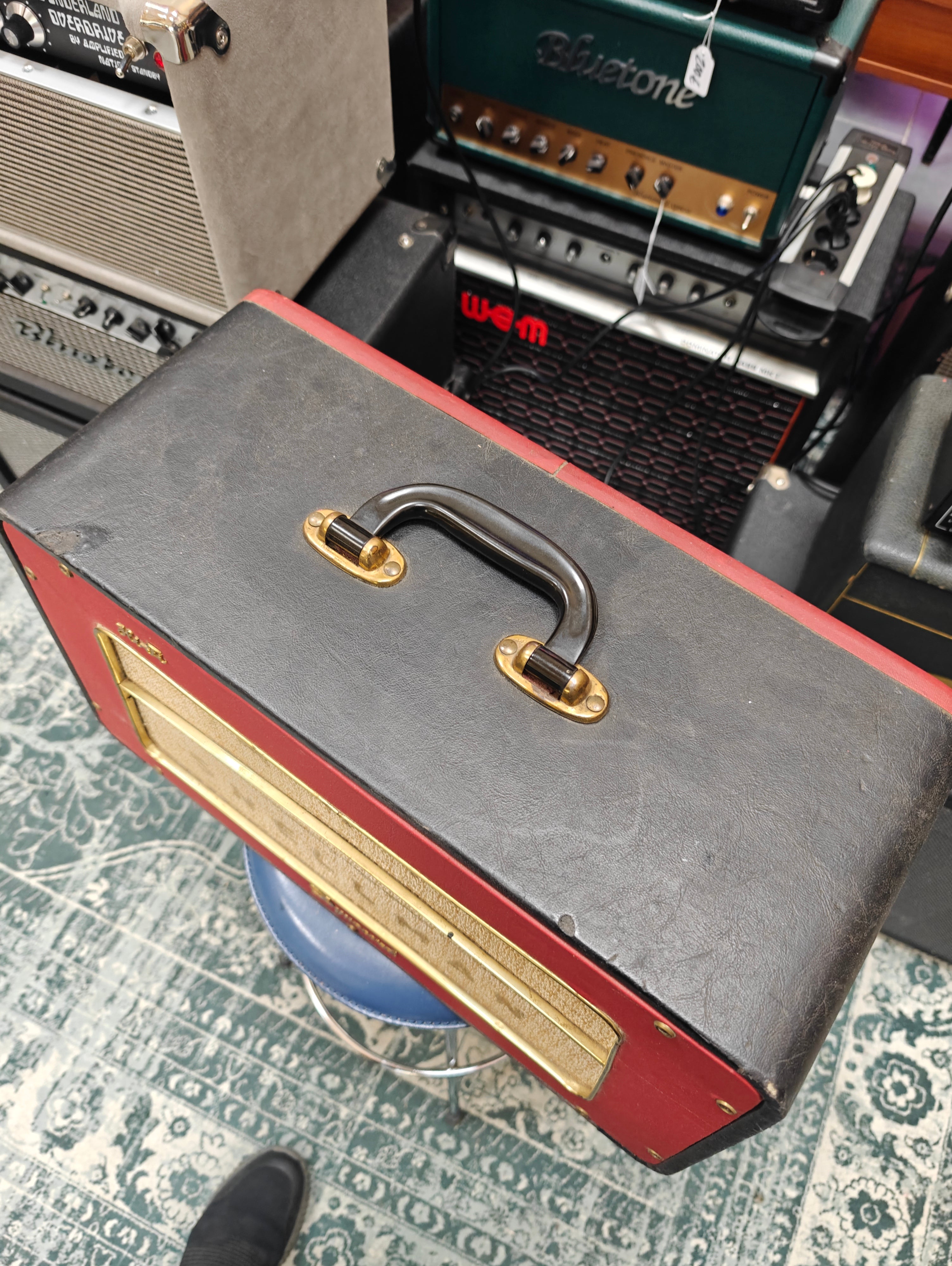 Dynacord DA 15/N Hi-Fi Tube Guitar Amplifier 1950's Red